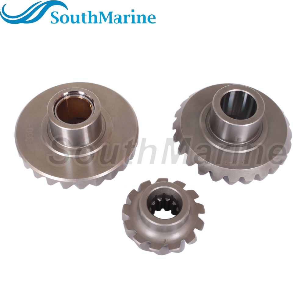 Boat Engine 350-64020-0 Pinion & 350-64010-0 Forward & 350-64030-0 Reverse Bevel Gear Set for Tohatsu Nissan 9.9HP 15HP 18HP
