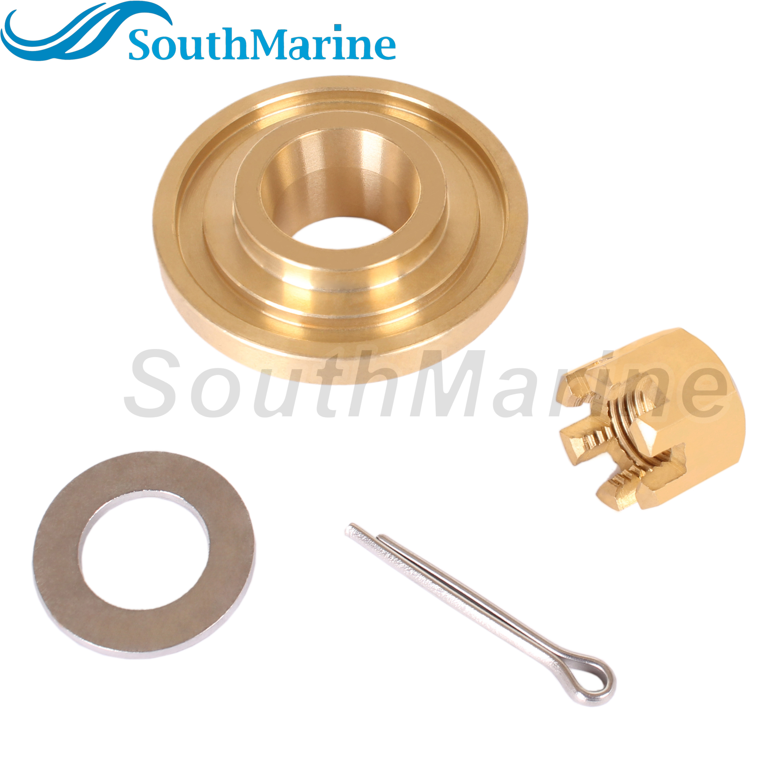 Outboard Motor 57632-93902 93901 93900 57633-94J00 Stopper Propeller Thrust Washer, 09141-12005 Prop Nut Kit for Suzuki 8HP-20HP
