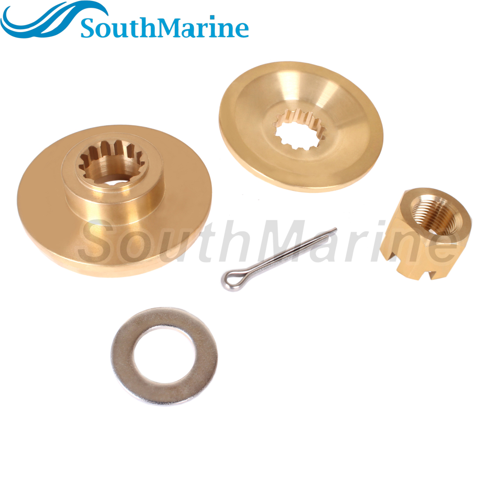 Outboard Motor 57635-95510 Stopper Propeller Bush / Thrust Washer, 57633-94500 Spacer, 09141-18005 Nut Kit for Suzuki 60HP-140HP