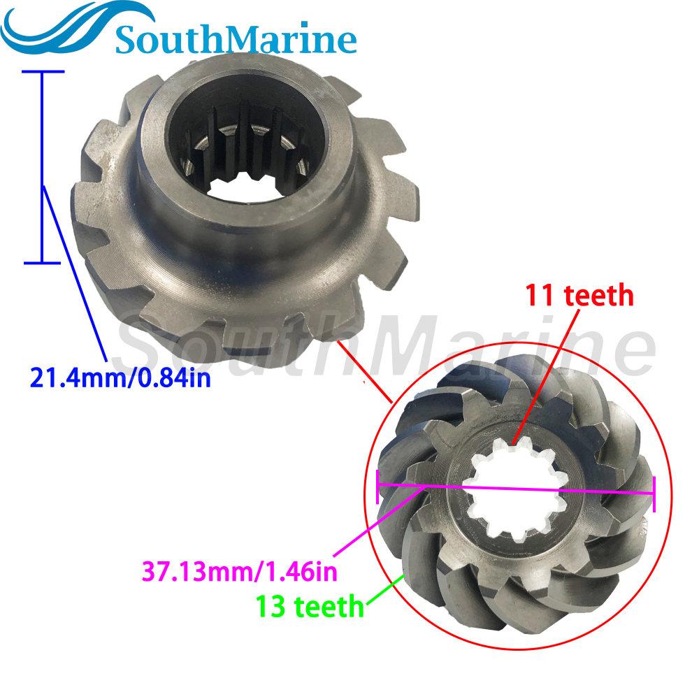 Boat Engine 350-64020-0 Pinion & 350-64010-0 Forward & 350-64030-0 Reverse Bevel Gear Set for Tohatsu Nissan 9.9HP 15HP 18HP