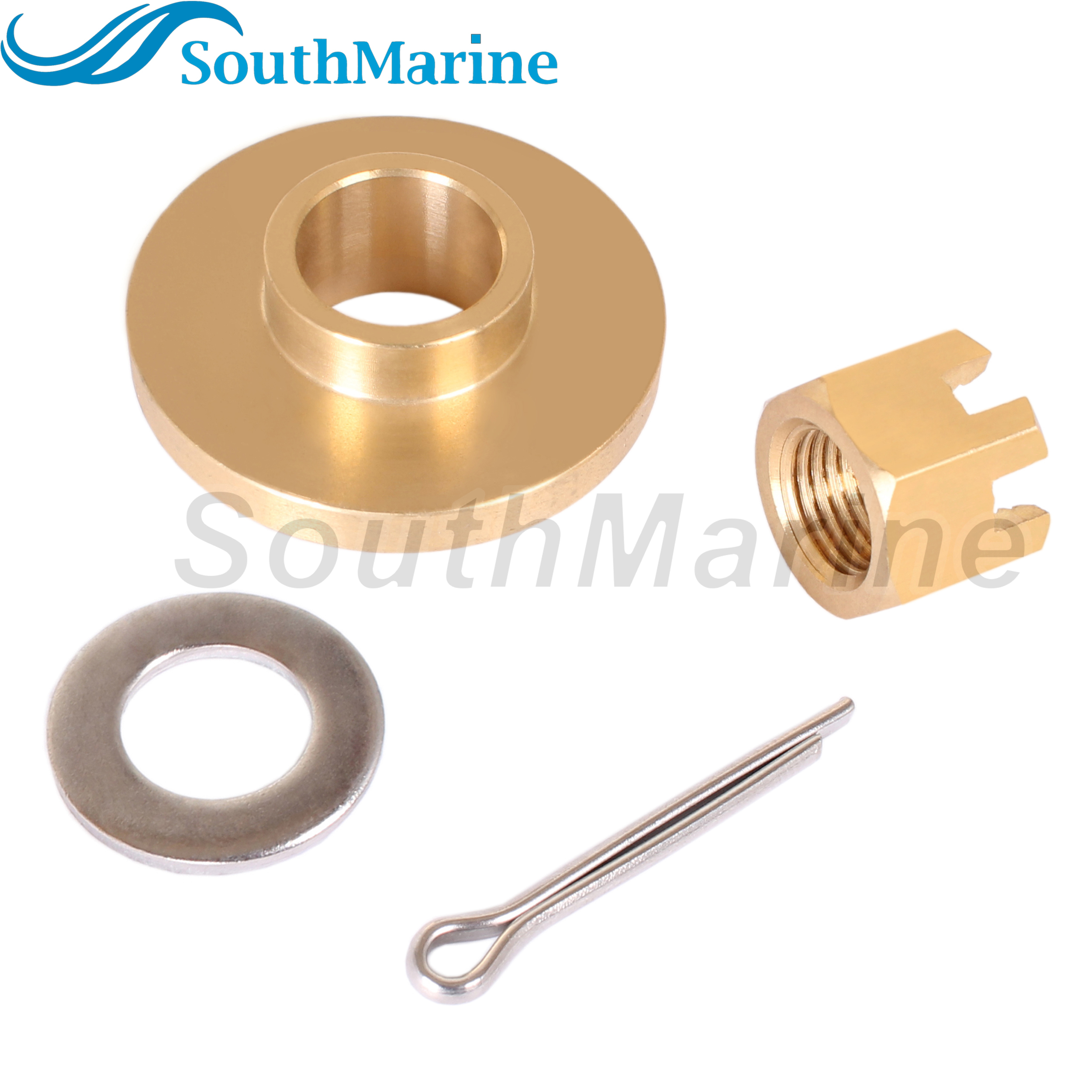Outboard Motor 57632-93902 93901 93900 57633-94J00 Stopper Propeller Thrust Washer, 09141-12005 Prop Nut Kit for Suzuki 8HP-20HP