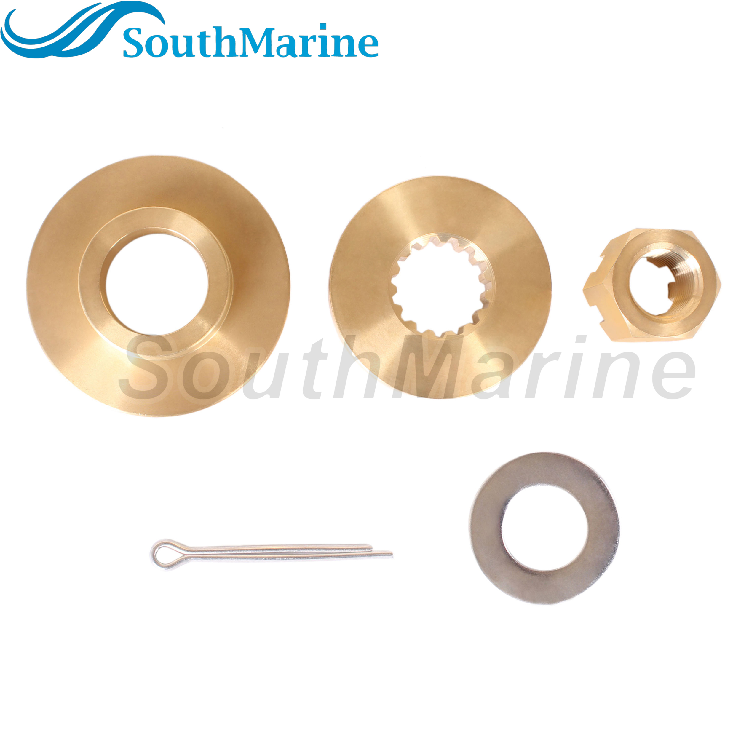 Outboard Motor 57635-92J01 Stopper Propeller Bush / Thrust Washer, 57633-90J02 Spacer, 09141-18005 Nut Kit for Suzuki 90HP-140HP
