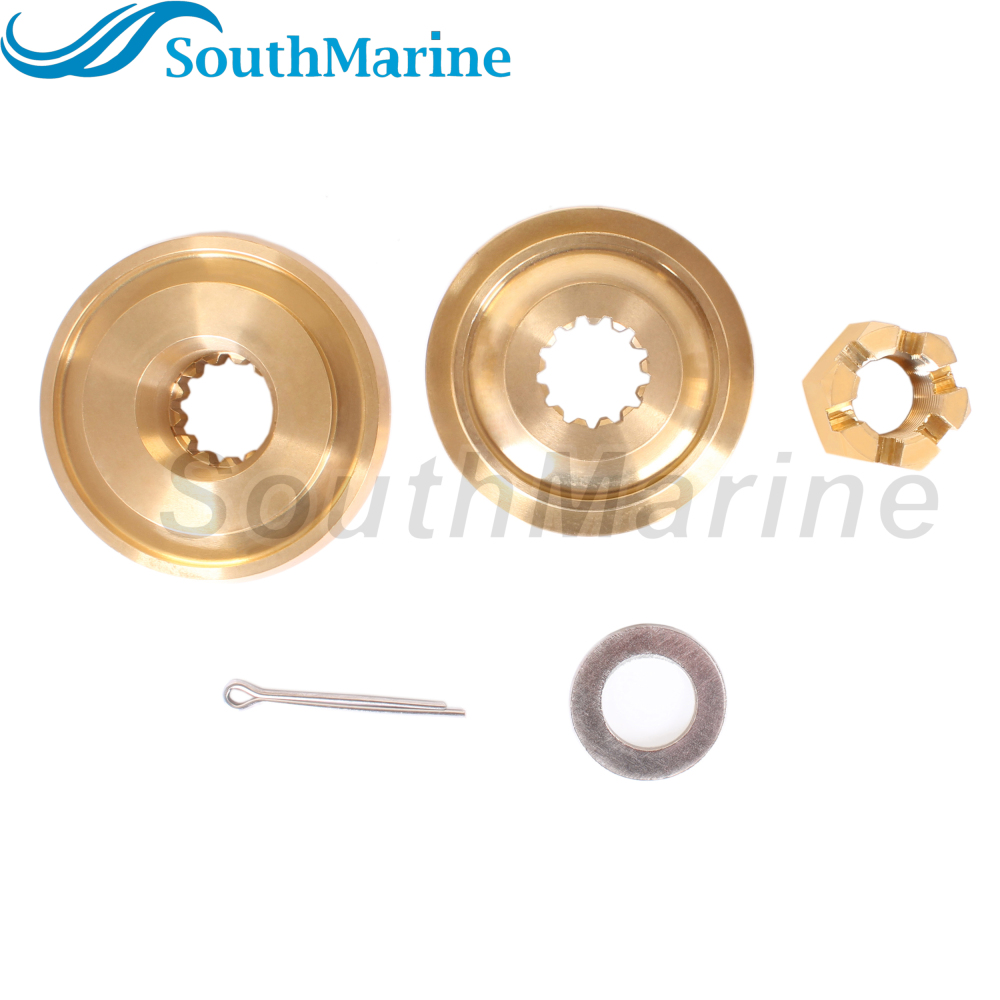 Outboard Motor 57635-95510 Stopper Propeller Bush / Thrust Washer, 57633-94500 Spacer, 09141-18005 Nut Kit for Suzuki 60HP-140HP
