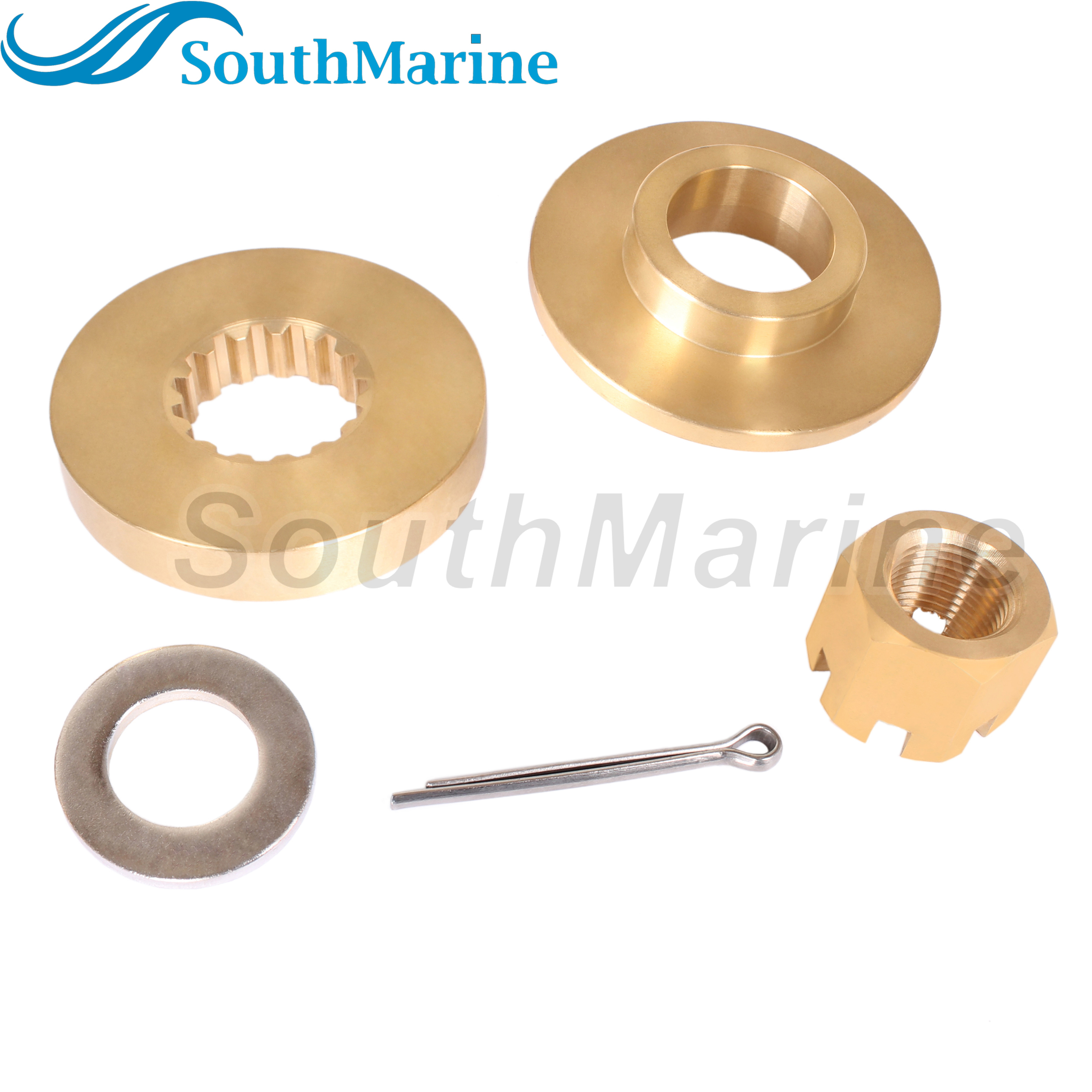 Outboard Motor 57635-92J01 Stopper Propeller Bush / Thrust Washer, 57633-90J02 Spacer, 09141-18005 Nut Kit for Suzuki 90HP-140HP