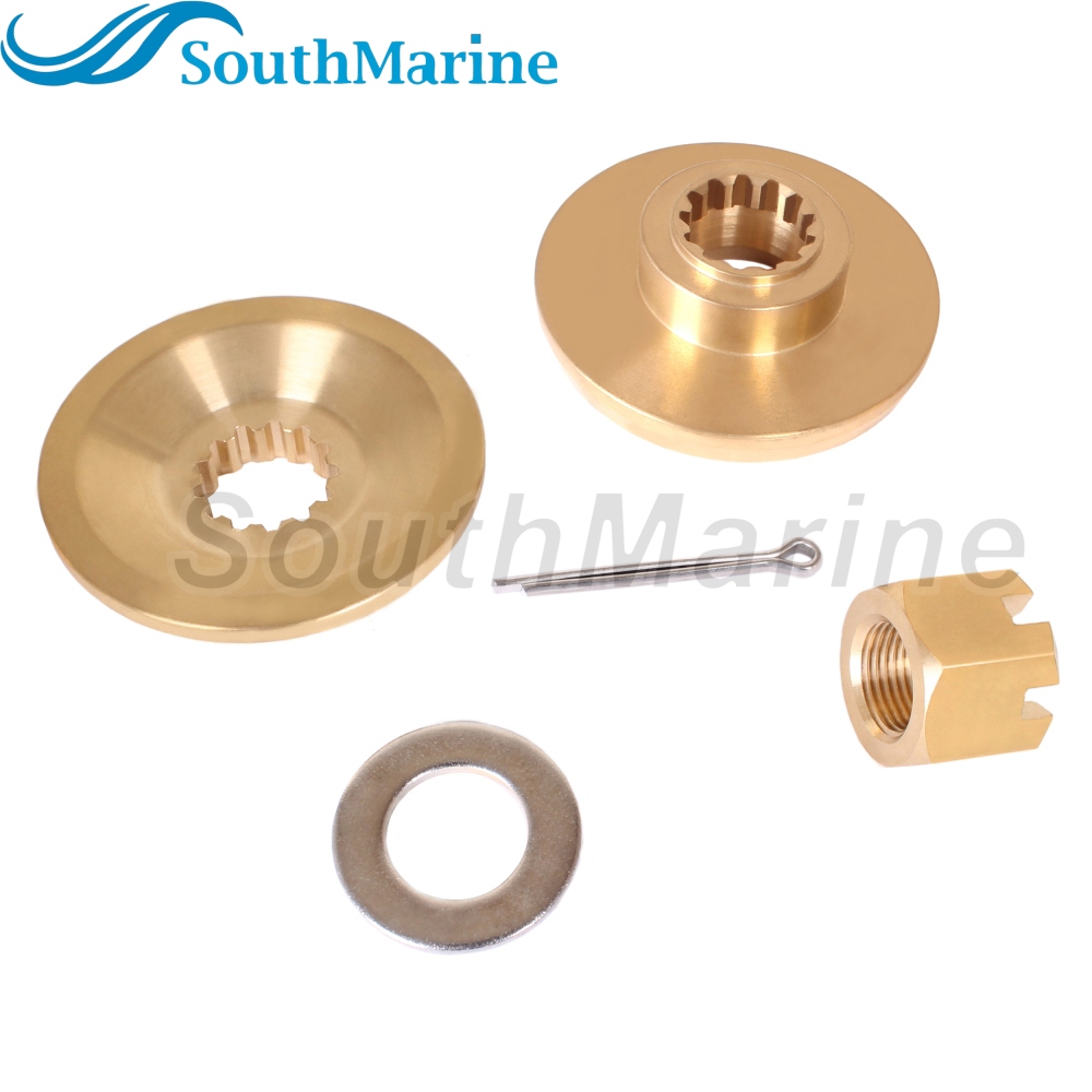 Outboard Motor 57635-95510 Stopper Propeller Bush / Thrust Washer, 57633-94500 Spacer, 09141-18005 Nut Kit for Suzuki 60HP-140HP