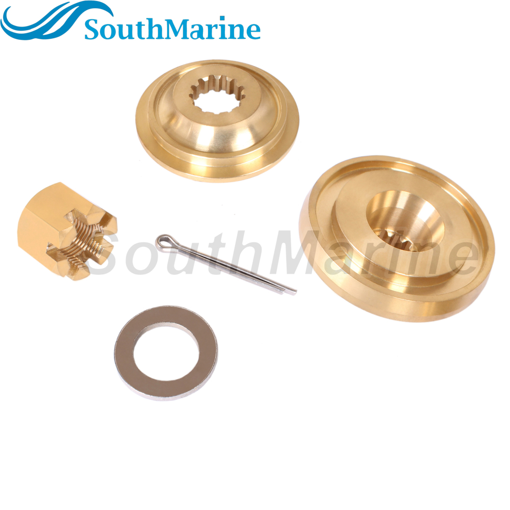 Outboard Motor 57635-95510 Stopper Propeller Bush / Thrust Washer, 57633-94500 Spacer, 09141-18005 Nut Kit for Suzuki 60HP-140HP