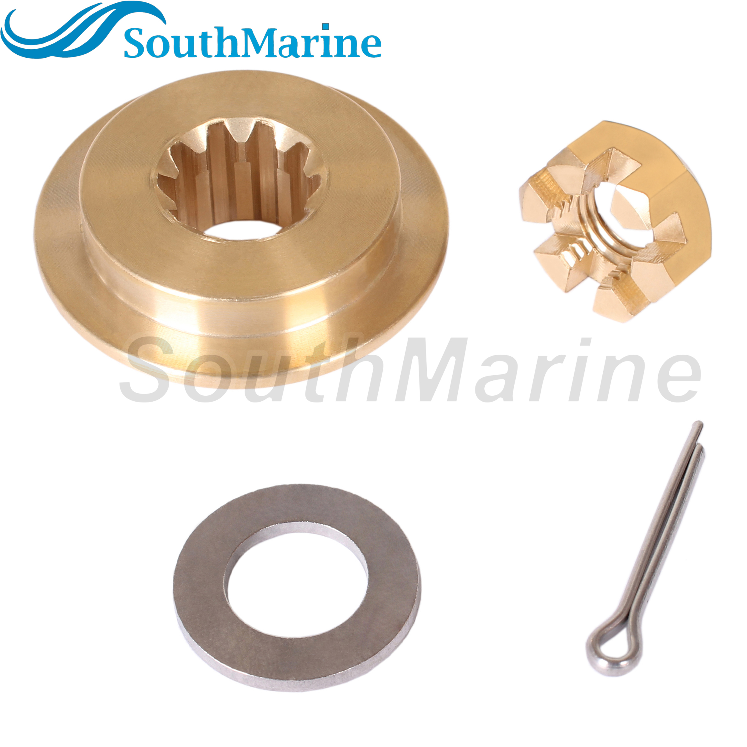 Outboard Motor 346-64231-5 346642315M Thrust Holder for Tohatsu Nissan 25HP 30HP, 3R0-87326-0 3R0873260M Propeller Hardware Kit