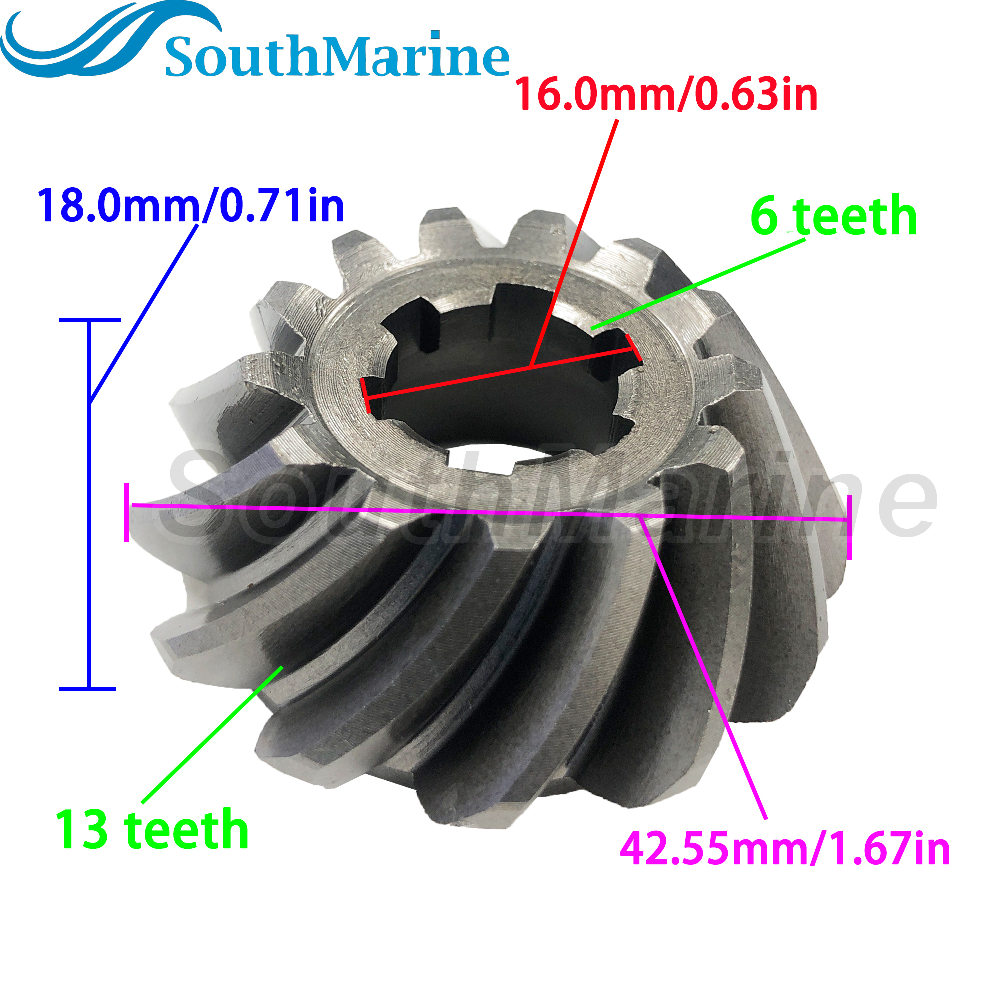 Boat Engine 679-45551-00 Pinion & 679-45560-01 Forward & 679-45571-00 Reverse Gear Set for Yamaha 40HP C40 CV40 K40