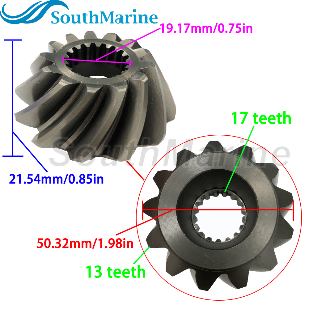 Boat Engine 688-45551-00 Pinion & 688-45560-00 01 Forward & 688-45571-00 01 Reverse Gear Set for Yamaha Parsun 75HP 85HP 90HP