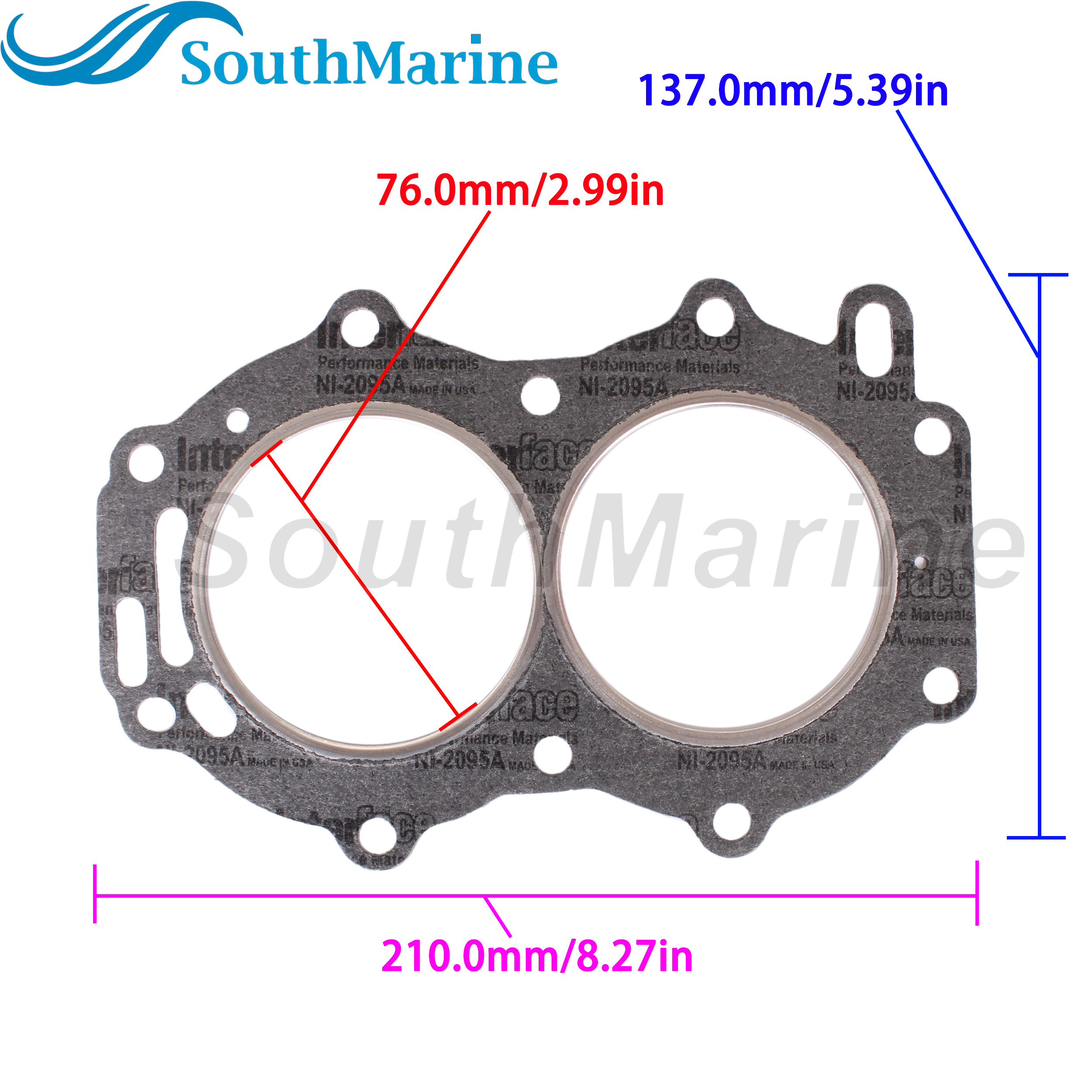Boat Engine 329419 765012 777390 18-3803 Cylinder Head Gasket for Evinrude Johnson OMC BRP 20HP 25HP 28HP 30HP Outboard