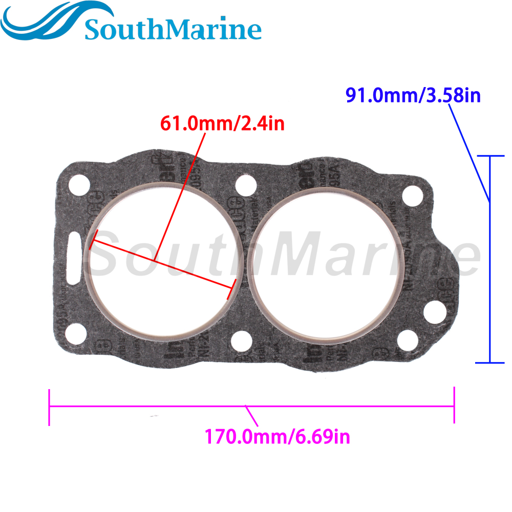 Boat Engine 330818 320533 318914 0777389 18-2963 Cylinder Head Gasket for Evinrude Johnson OMC BRP 9.9HP 10HP 14HP 15HP
