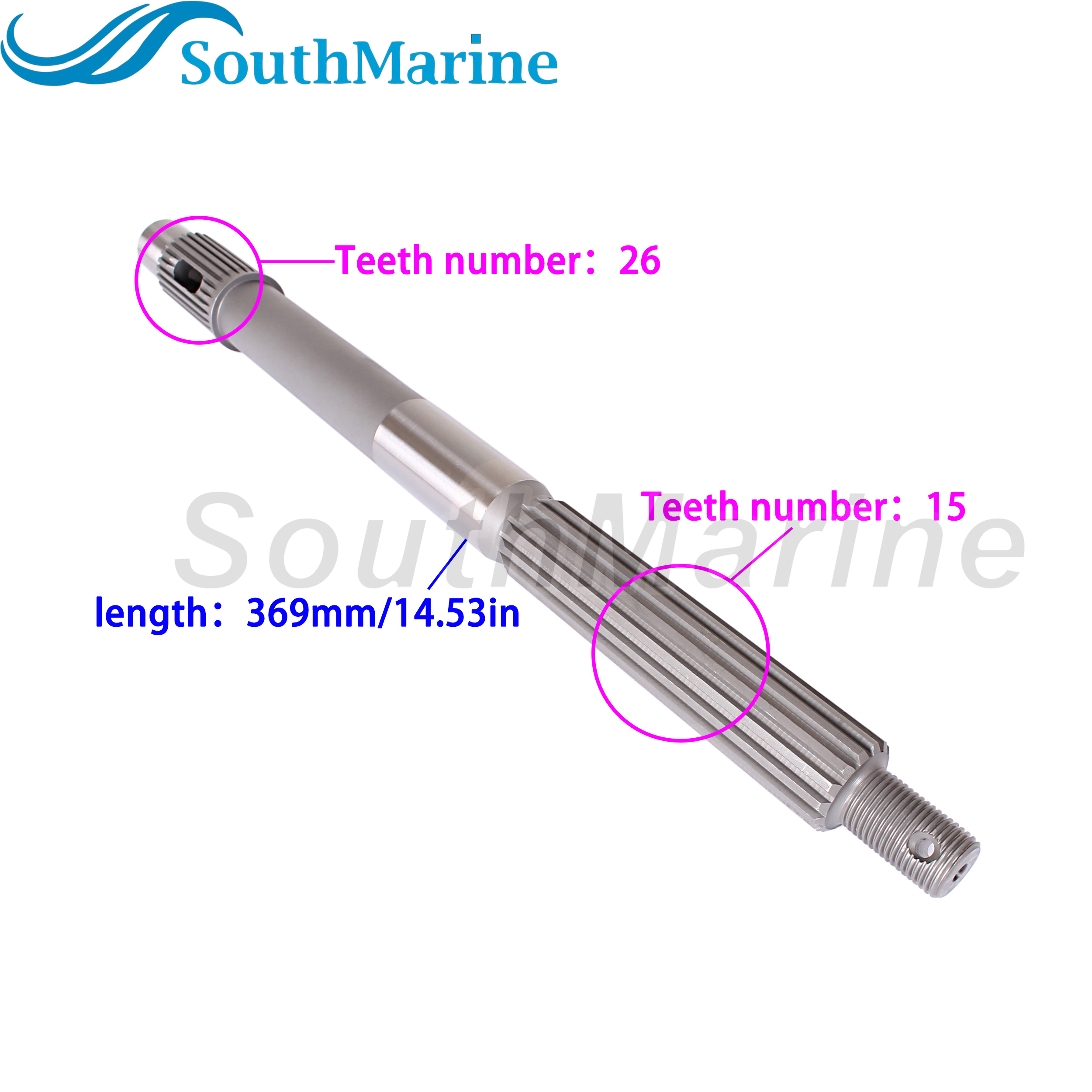 Boat Engine 6H1-45611-01 02 00 Propeller Shaft for Yamaha Parsun Hidea 60HP 70HP 75HP 80HP 85HP 90HP 2/4-Stroke Prop