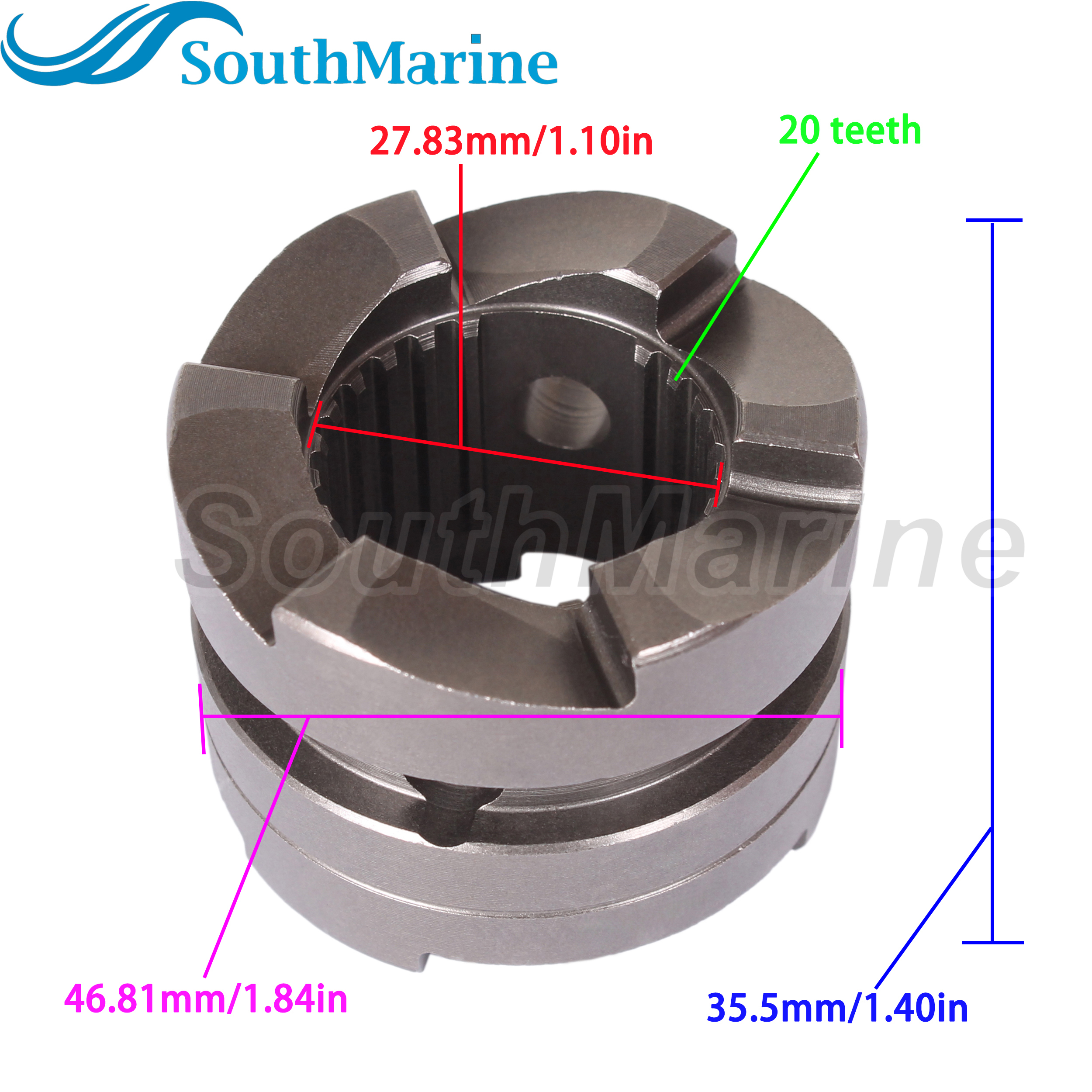 Boat Engine 6H1-45631-01 00 Clutch Dog for Yamaha Parsun 60HP 70HP 75HP 80HP 90HP Outboard Motor Propeller Shaft Clutch Gear