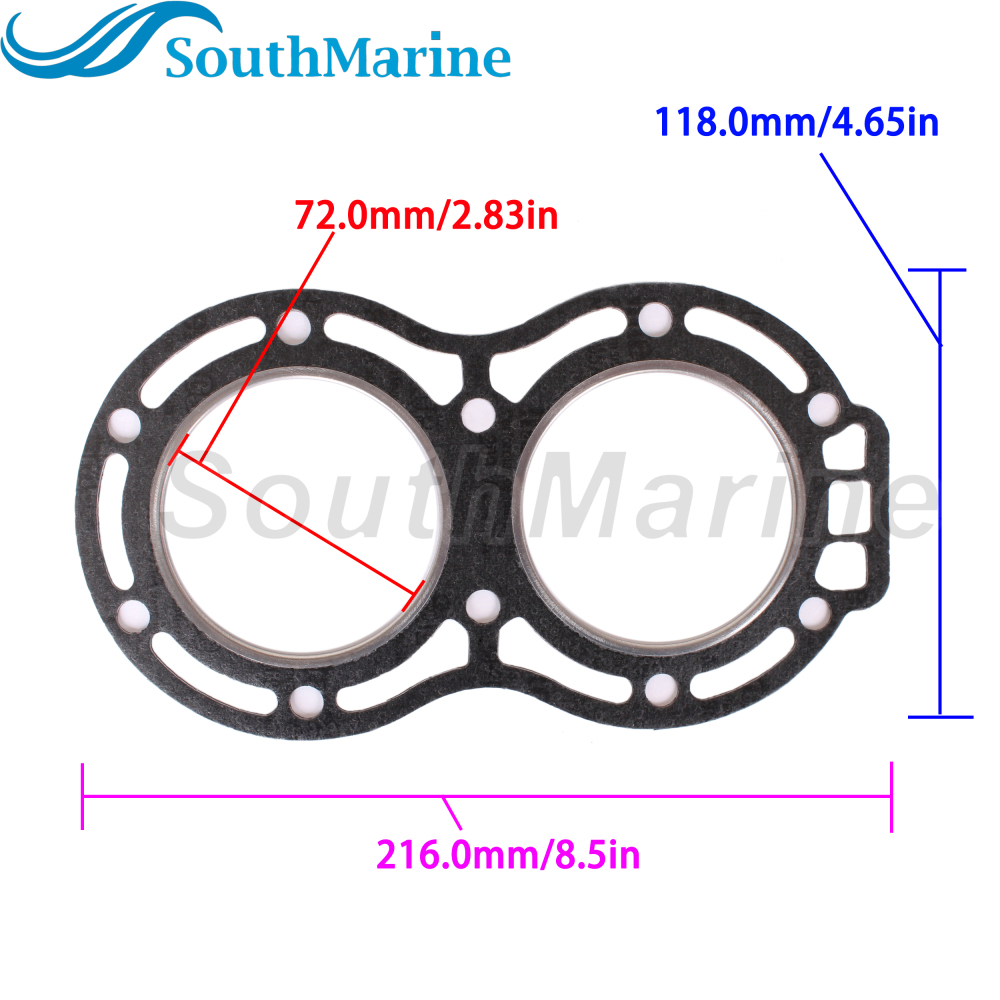 Outboard Motor 11141-96343 96344 96303 18-3809 Cylinder Head Gasket for Suzuki DT30 DT25 25HP 30HP 2-Stroke 2-Cyl Boat Marine