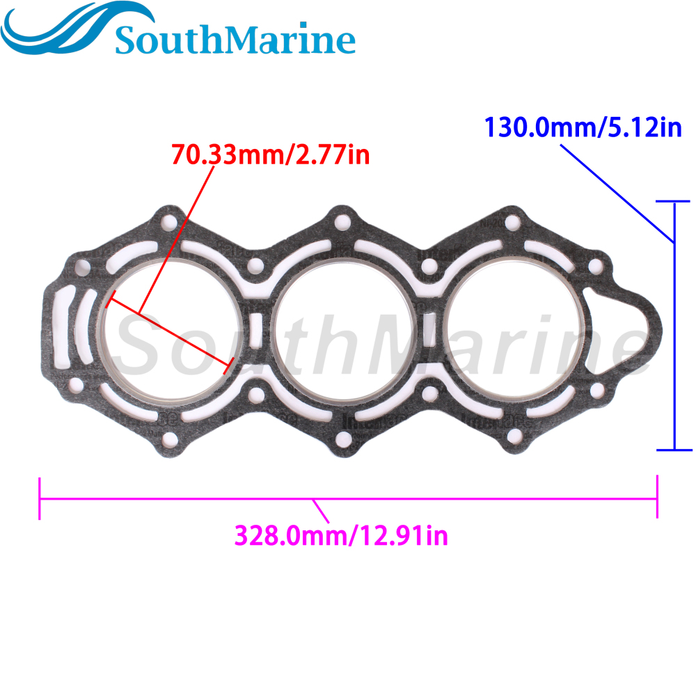 Boat Engine 3C8-01005-5/4/3/0 18-3850 Cylinder Head Gasket for Tohatsu Nissan M NS 40HP 50HP M40D2 M50D2 / 27-8M0062091 for Mercury
