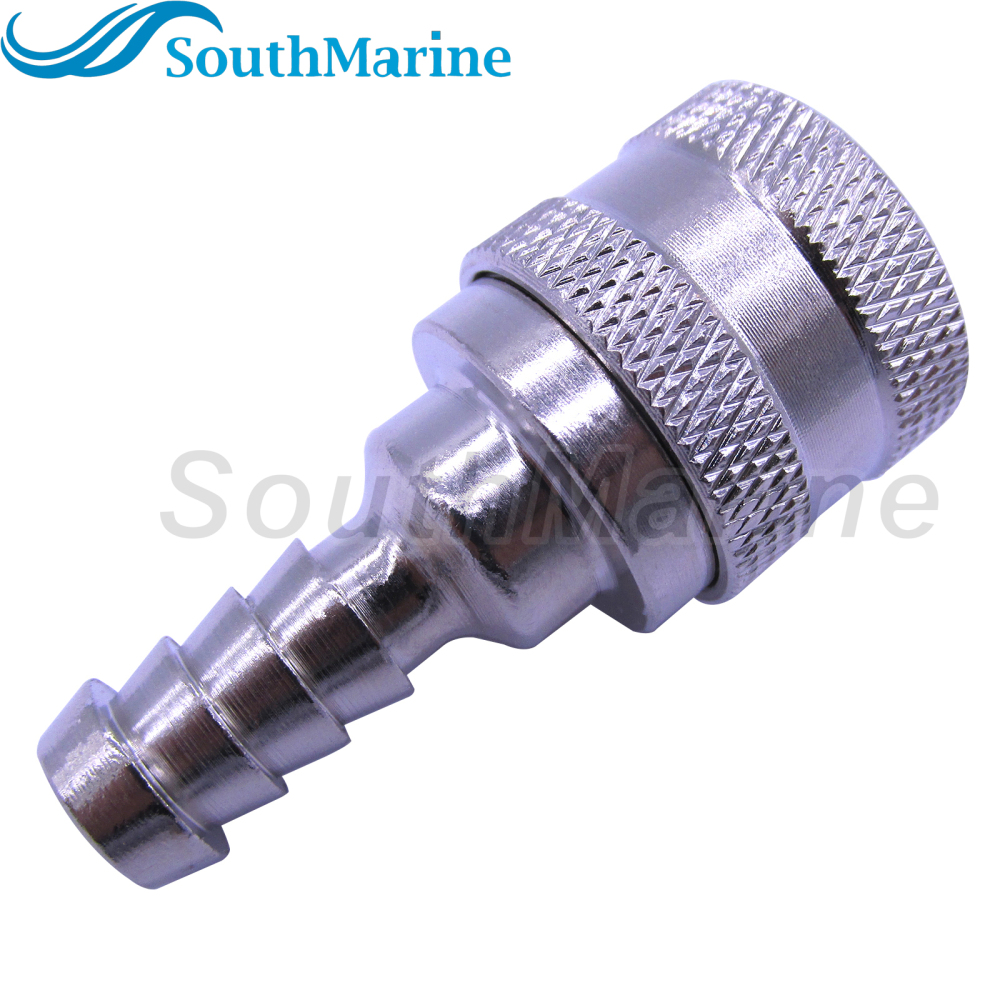 Boat Engine 65750-95500 95501 65740-99100 95500 Fuel Line Connector Fitting for Suzuki 4HP-140HP Tank End, Barb 13mm