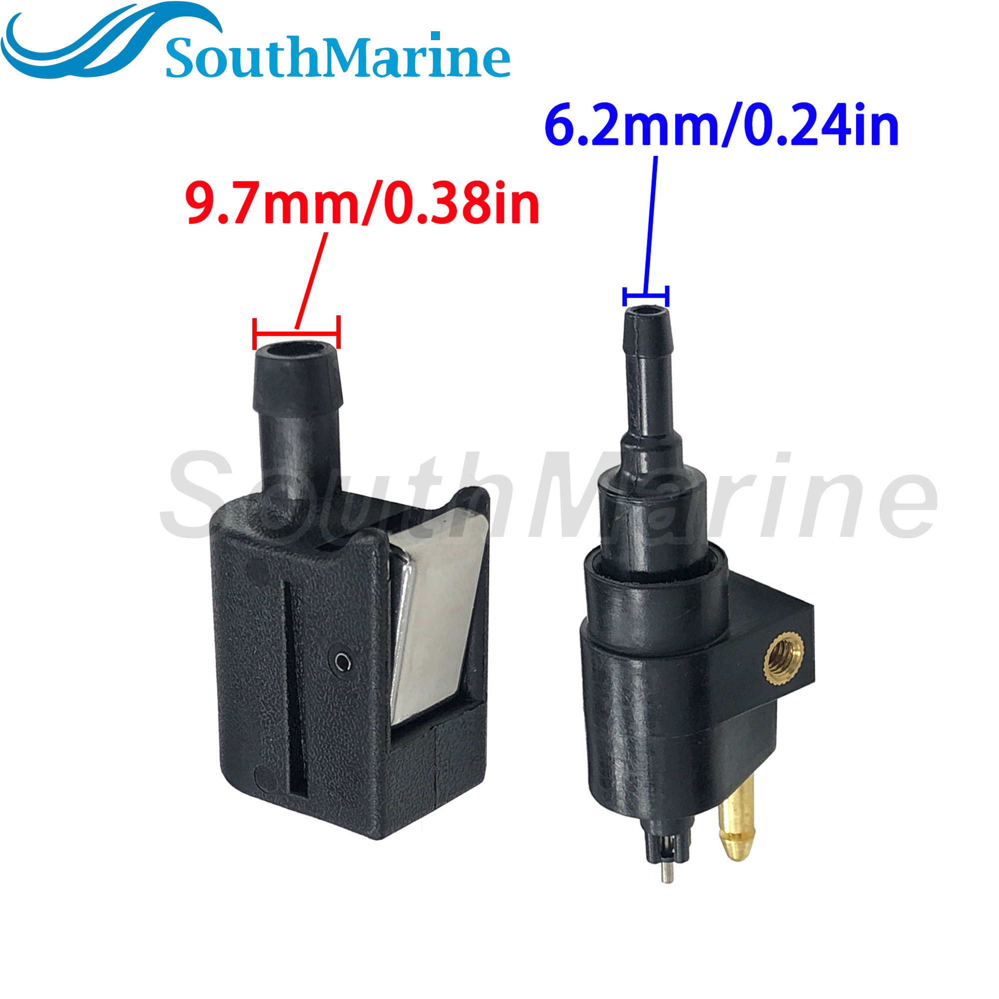 Boat Engine Fuel Line Connector 394-70260-0/1 3GR-70250-0 for Nissan Tohatsu 4HP-30HP / 5040239 5040238 for Evinrude Johnson OMC