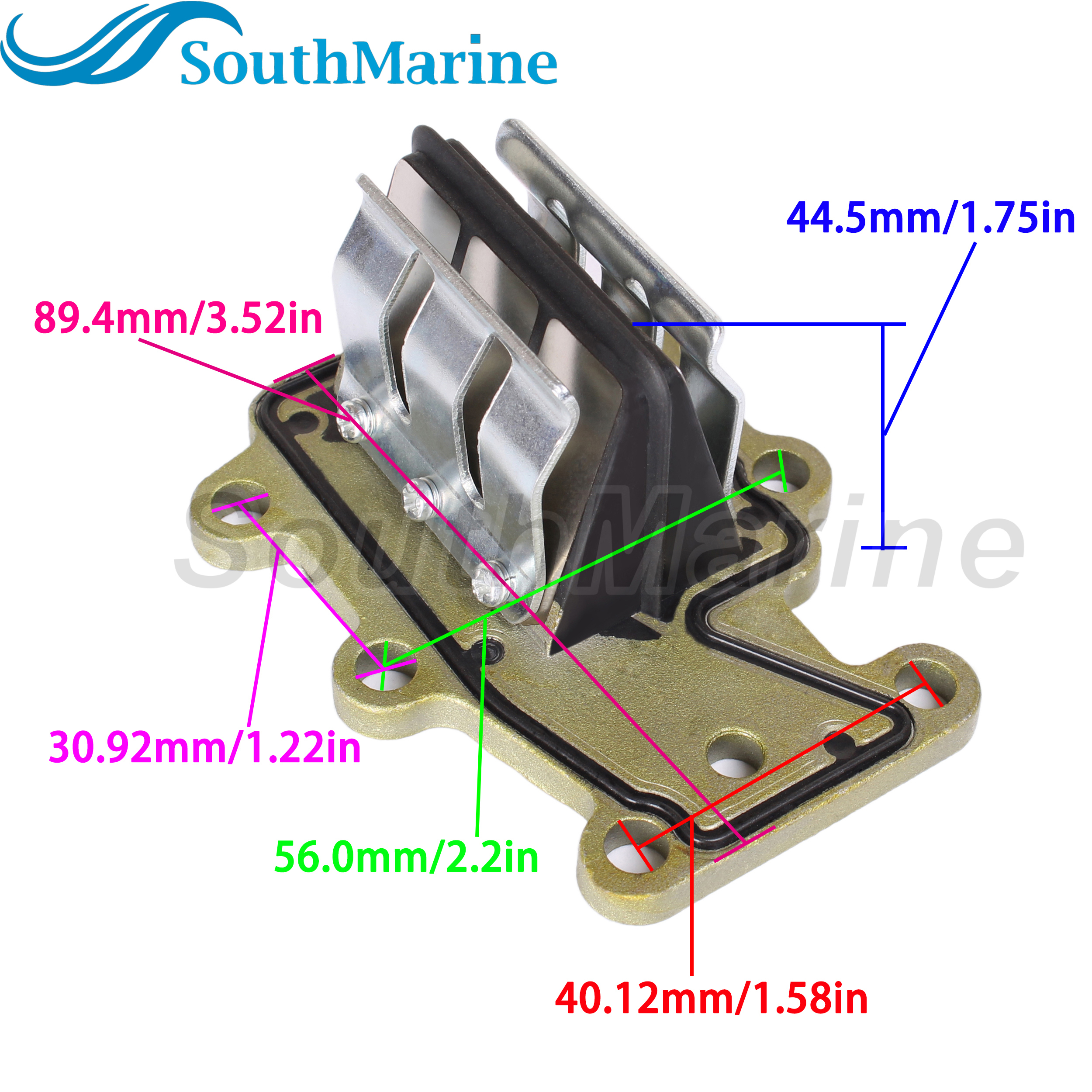 Boat Engine 682-13610-10 00 Reed Valve Assy for Yamaha 9.9HP 15HP 9.9B 9.9C 15C Boat Motor