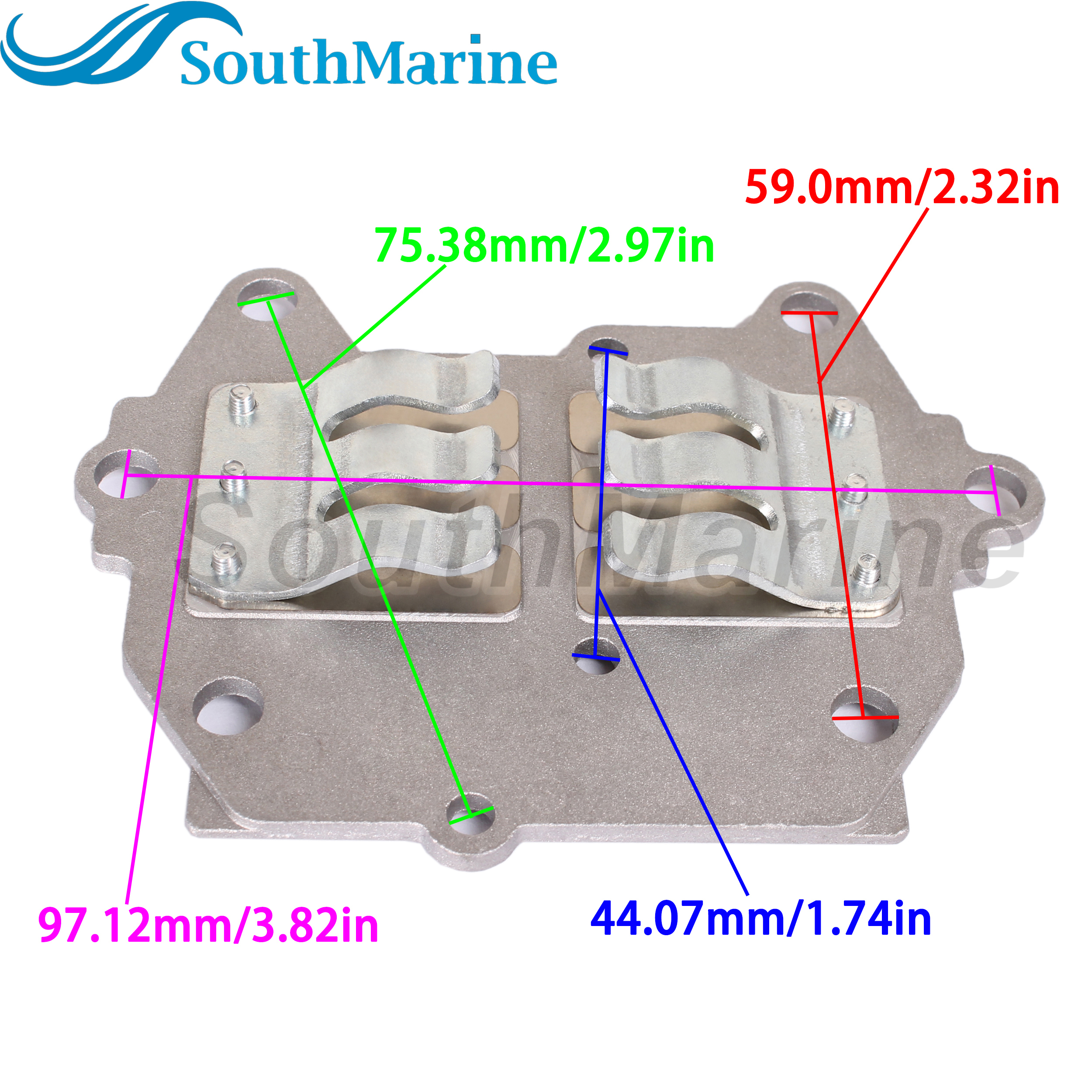 Boat Engine 6G1-13610-01 00 Reed Valve Assy for Yamaha 6HP 8HP Outboard Motor