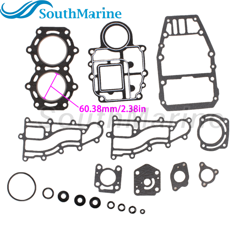 Boat Engine 11400-93892 11410-93830 Power Head Gasket Kit for Suzuki 9.9HP 15HP DT9.9 DT15 Outboard 11410-93835 11410-93833