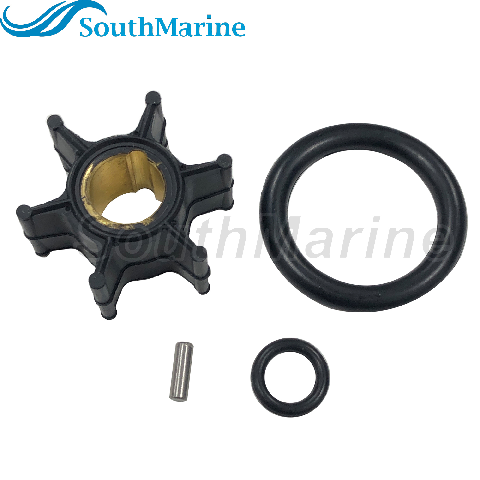 Boat Engine 386084 0386084 0777817 777817 18-3050 Water Pump Impeller w/Key O-Ring for Johnson Evinrude OMC BRP 8HP 9.9HP 15HP