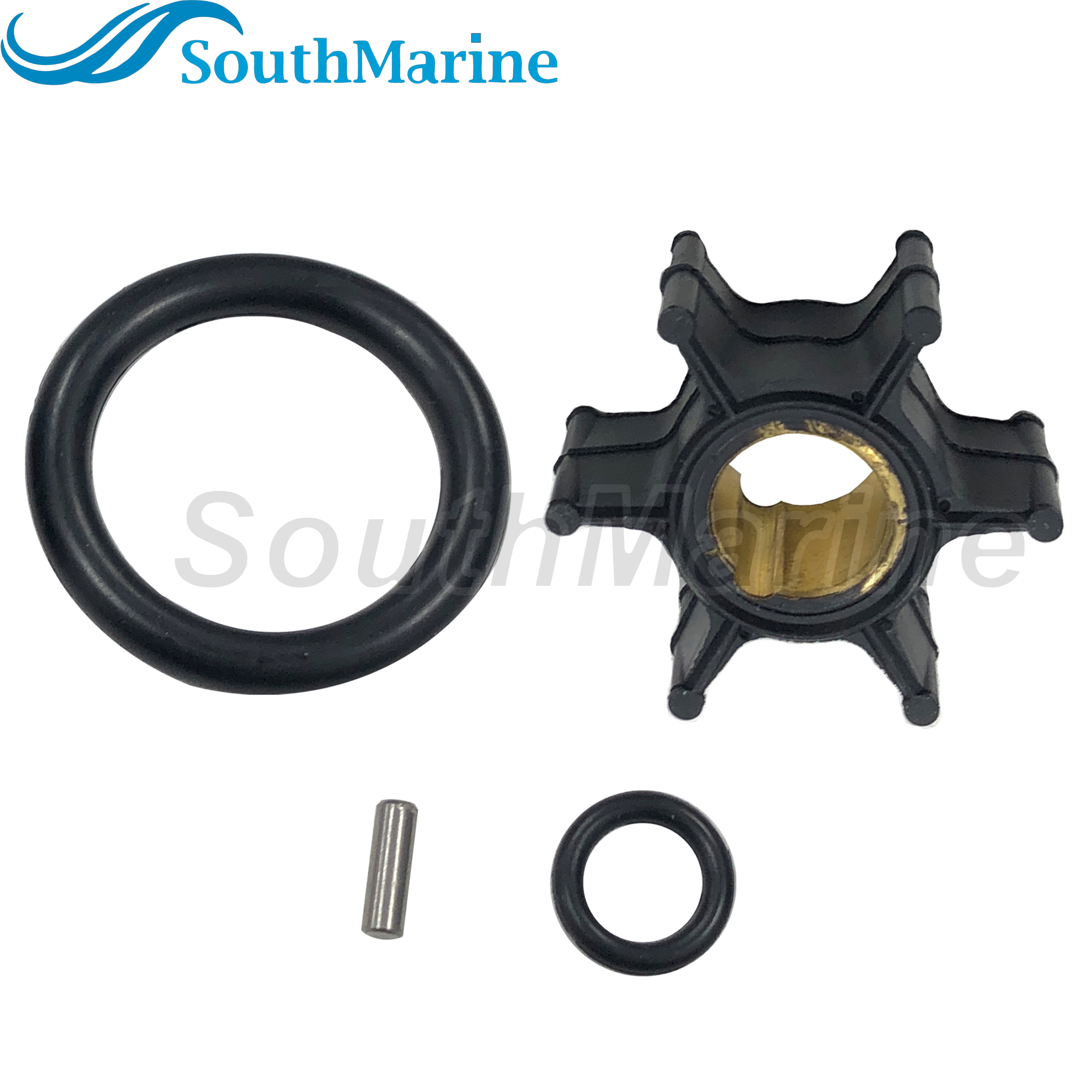 Boat Engine 386084 0386084 0777817 777817 18-3050 Water Pump Impeller w/Key O-Ring for Johnson Evinrude OMC BRP 8HP 9.9HP 15HP