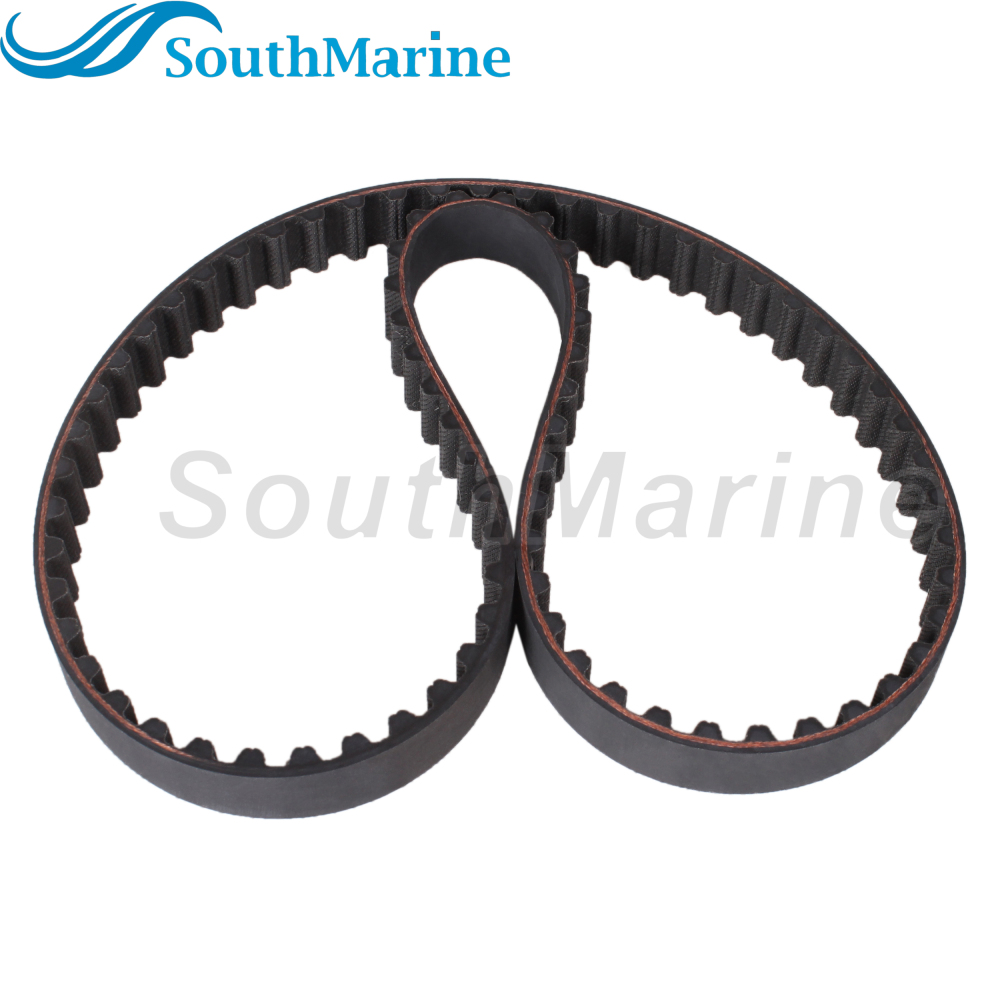 Boat Engine 65W-46241-00 18-15135 Timing Belt for Yamaha 4-Stroke 25HP 30HP 40HP / 57-8M0151040 831294 8M0065179 for Mercury