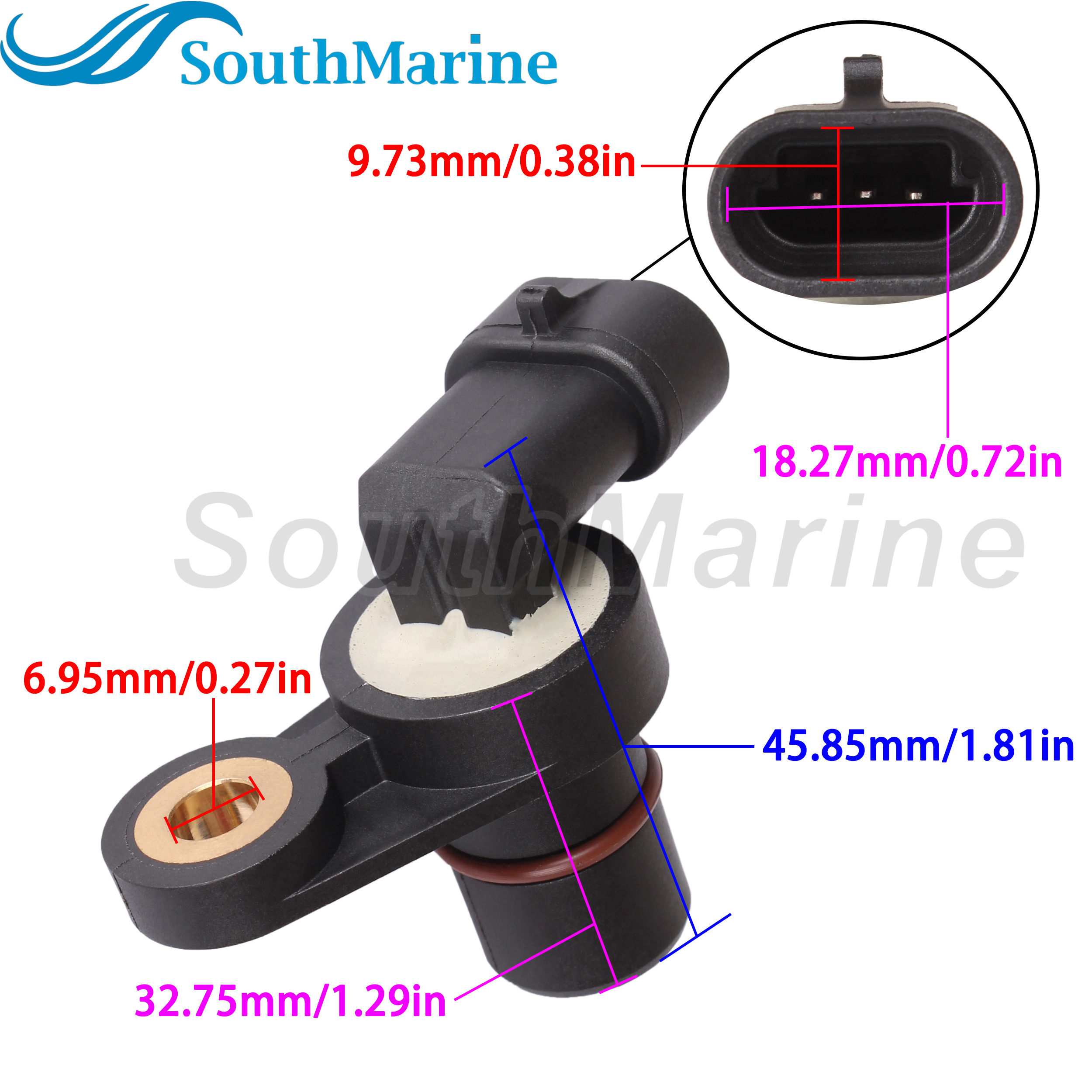 Boat Engine 8M0011987 880609 Camshaft Position Sensor for Mercury Mercruiser Mariner 135HP- 250HP 275HP 300HP 350HP 400HP