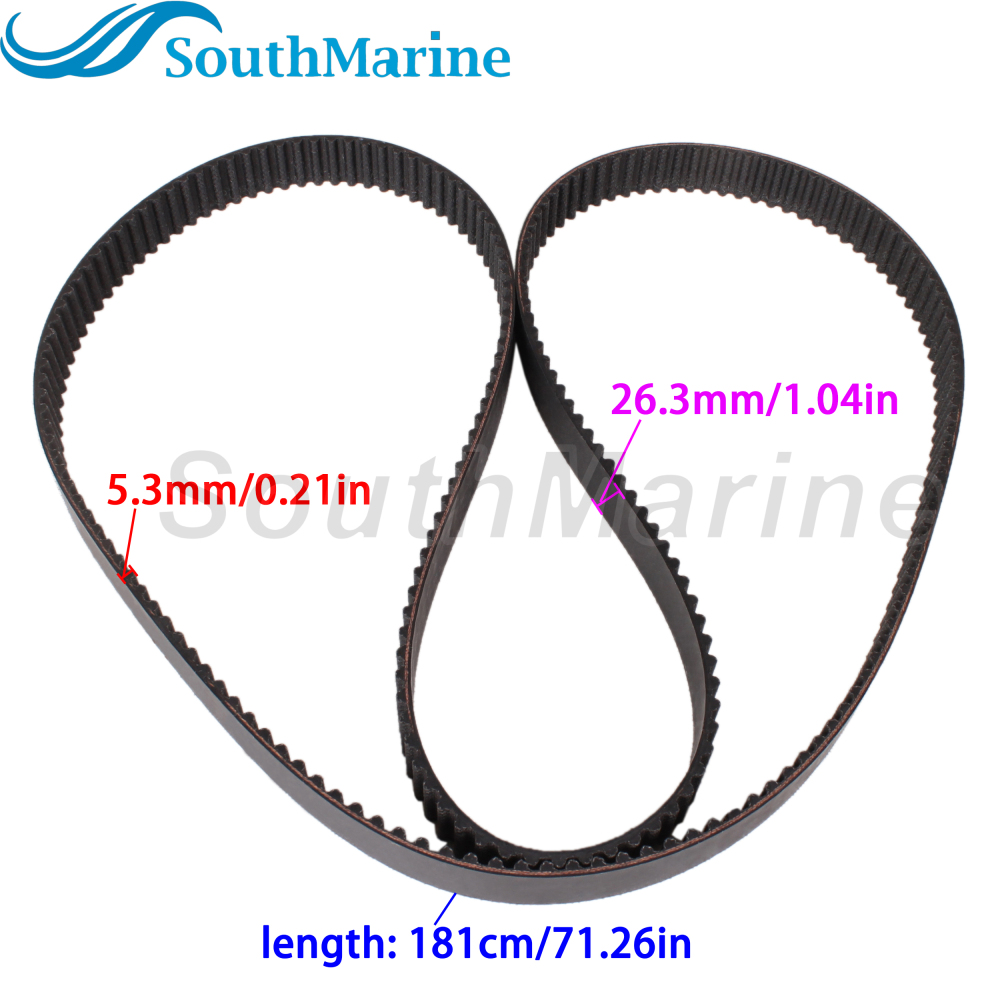 Boat Engine 6P2-46241-00 01 02 18-15132 Timing Belt for Yamaha 4-Stroke 200HP 225HP 250HP F200 LF200 F225 F250 LF250