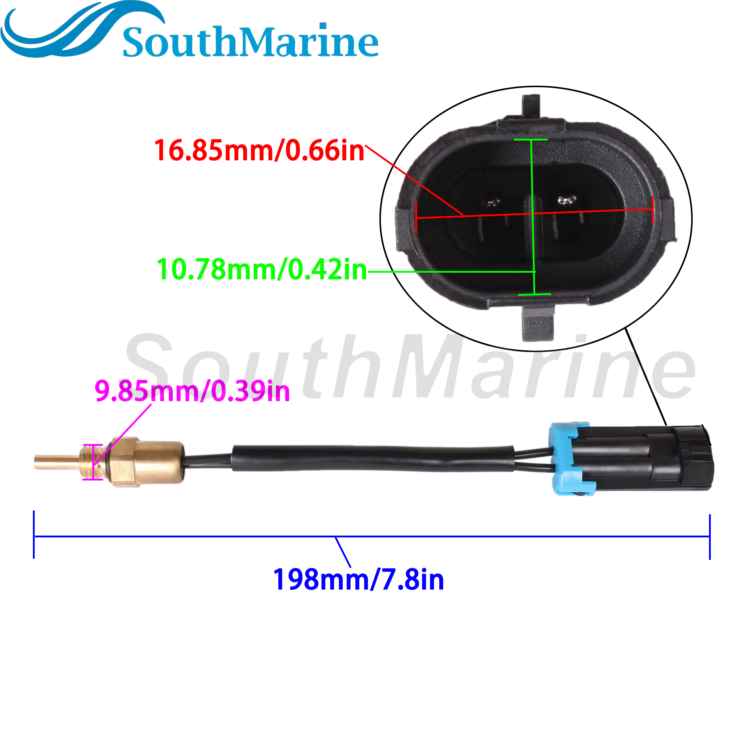 Boat Engine 8M0148668 885342001 885342002 Temperature Sensor for Mercury Mercruiser Mariner 30HP 40HP 135HP-300HP