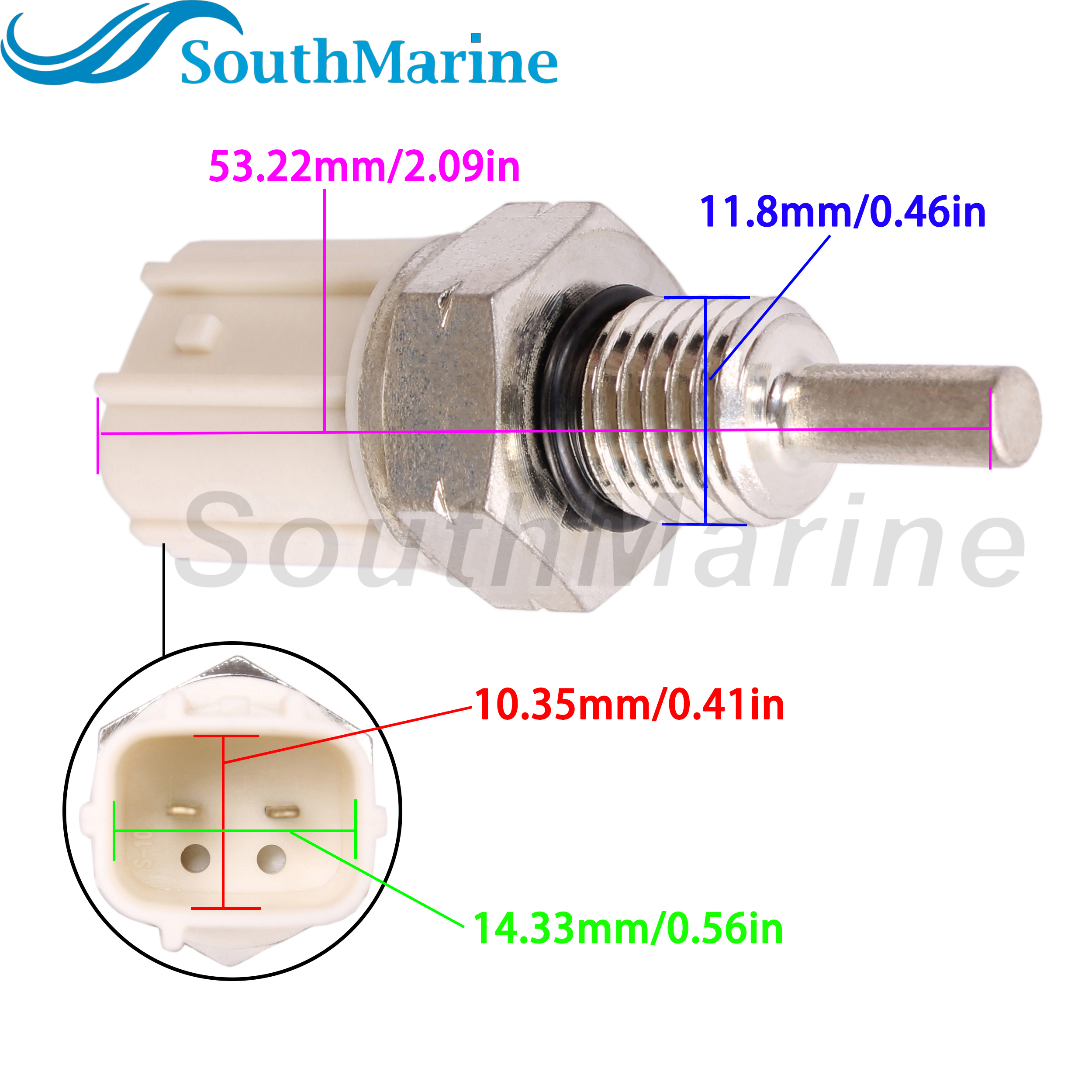 Boat Engine 35673-ZW5-003 Water Temperature Sensor for Honda Marine BF115 130 135 150 A BF15 20 25 30 40 50 8D BFP9.9 15 20D