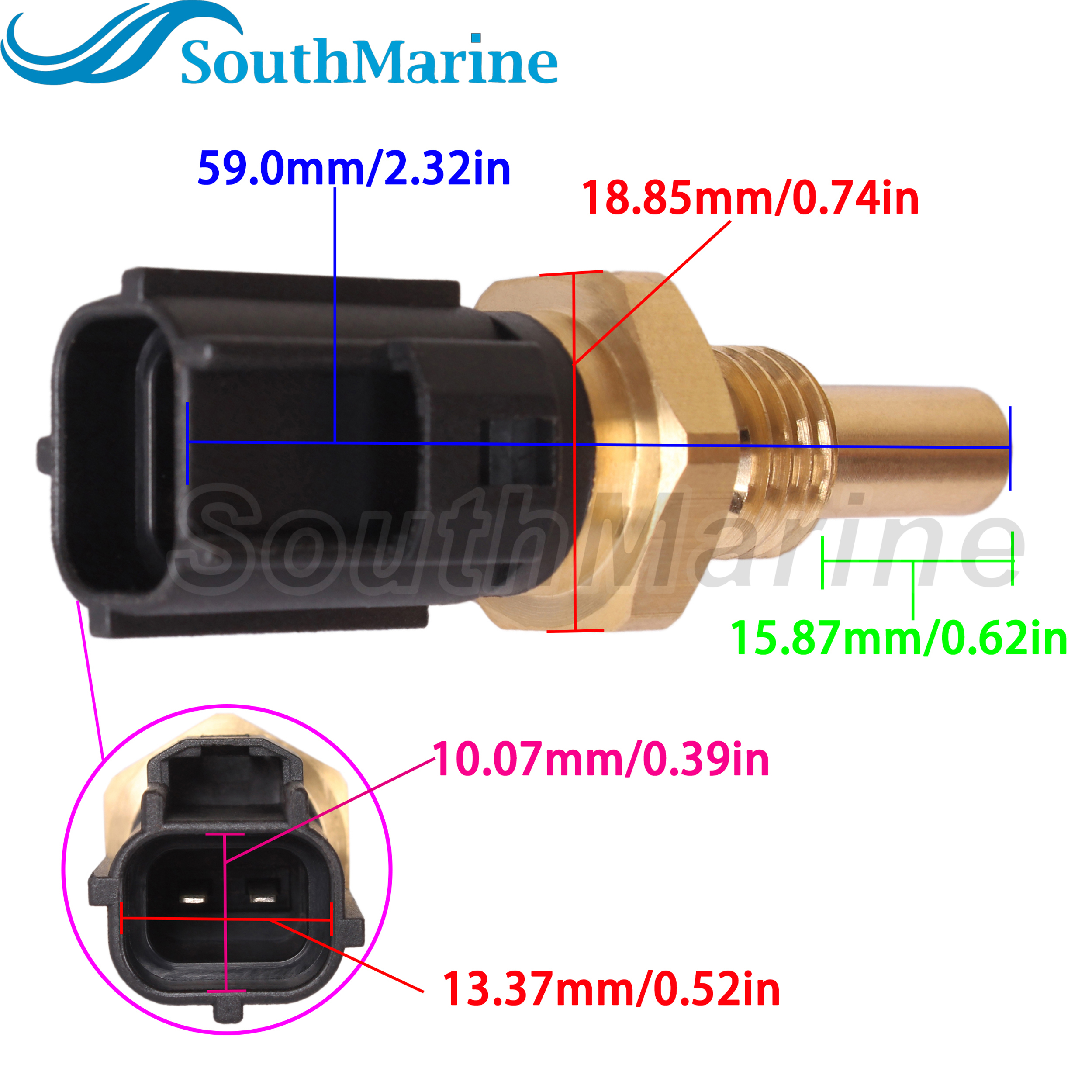 Boat Engine 804295T 804295 Thermo Sensor for Mercury Mariner 75HP 80HP 90HP 100HP 115HP Outboard Motor ThermoSensor