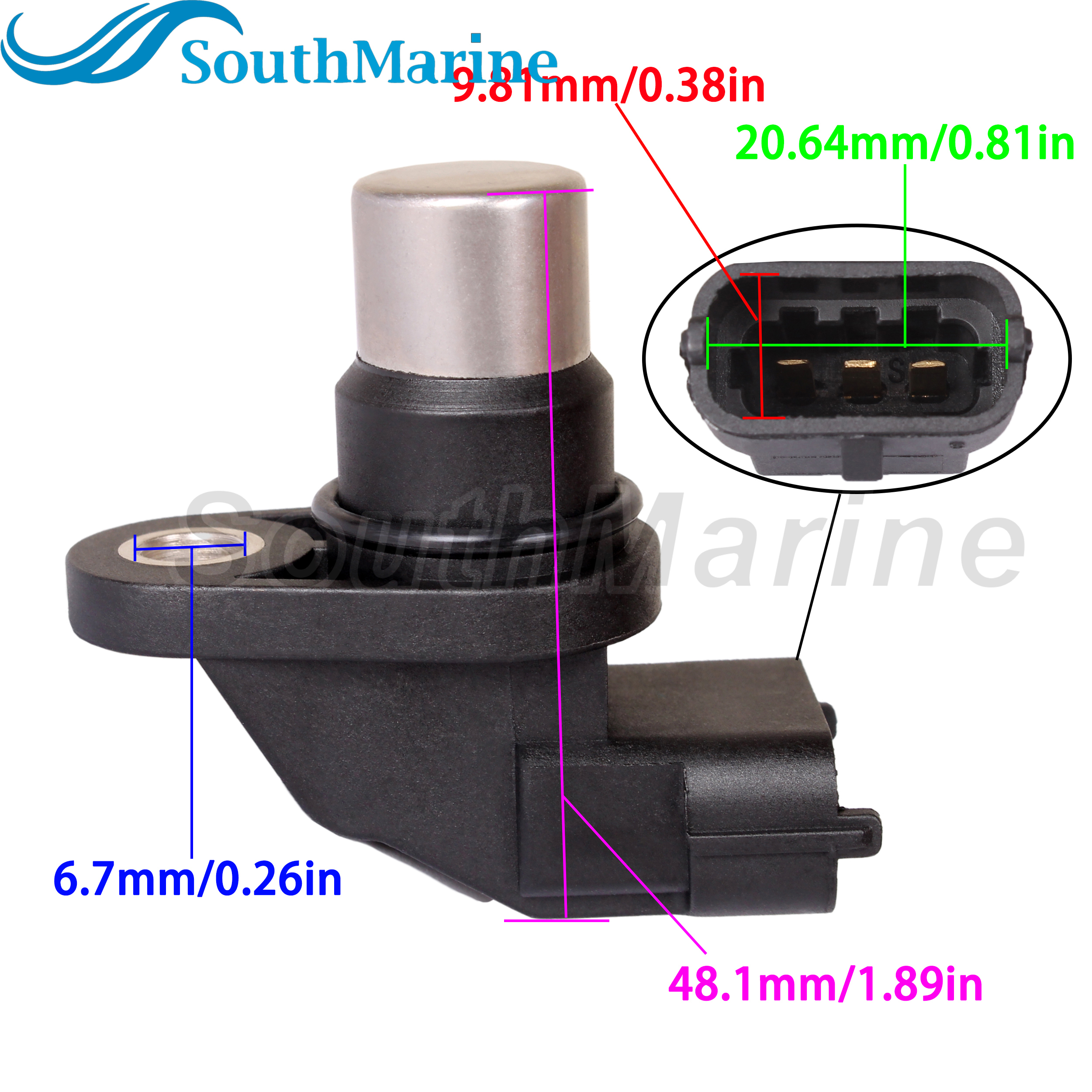 Boat Engine 8631533 Camshaft Position Sensor for Volvo Penta D3-110 to D3-160 Marine Diesel Engine S60 V70 XC70 XC90