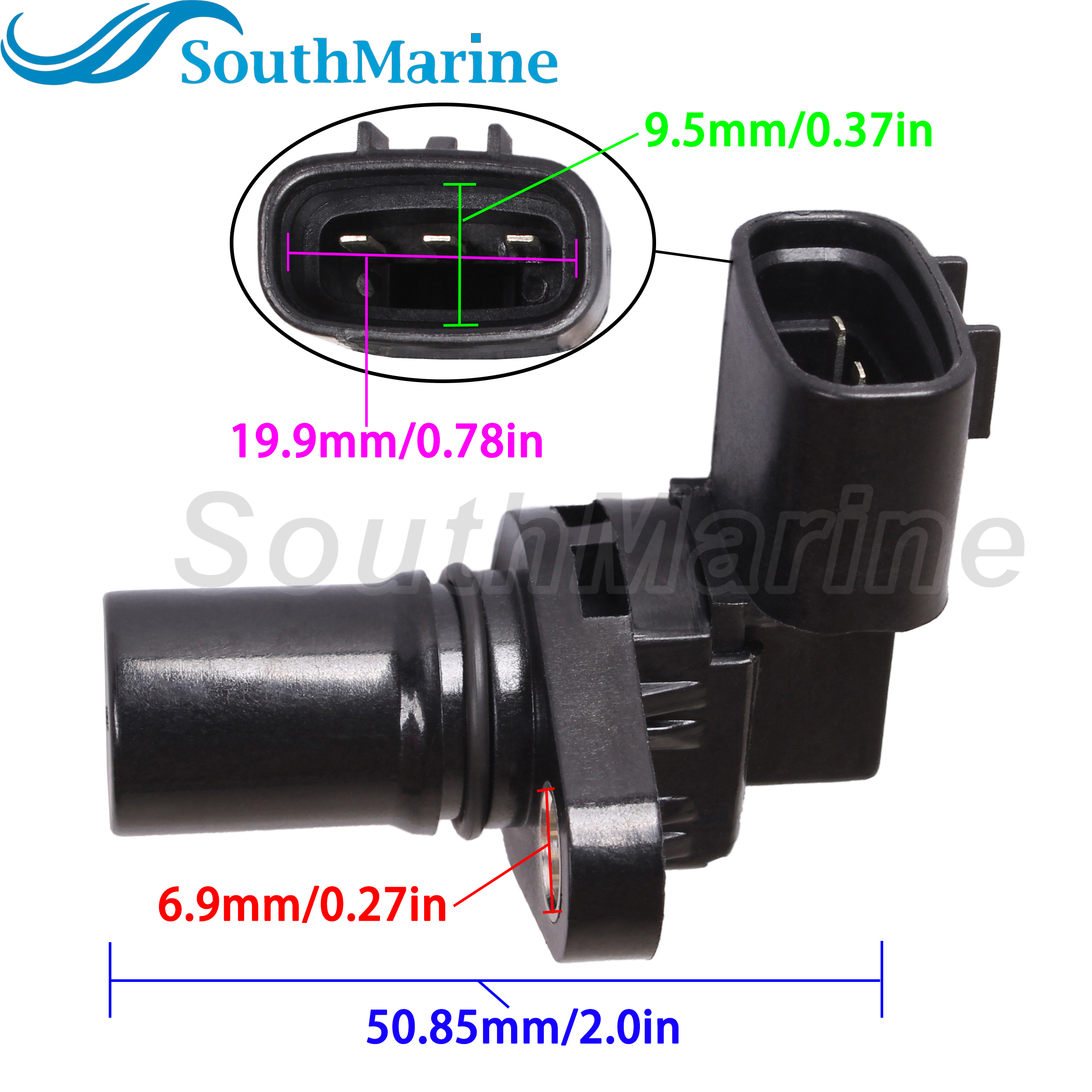 Boat Engine 6P2-85897-00 J5T23392 J005T23392 Cam Camshaft Position Sensor for Yamaha 200HP 225HP 250HP F200 F225 F250