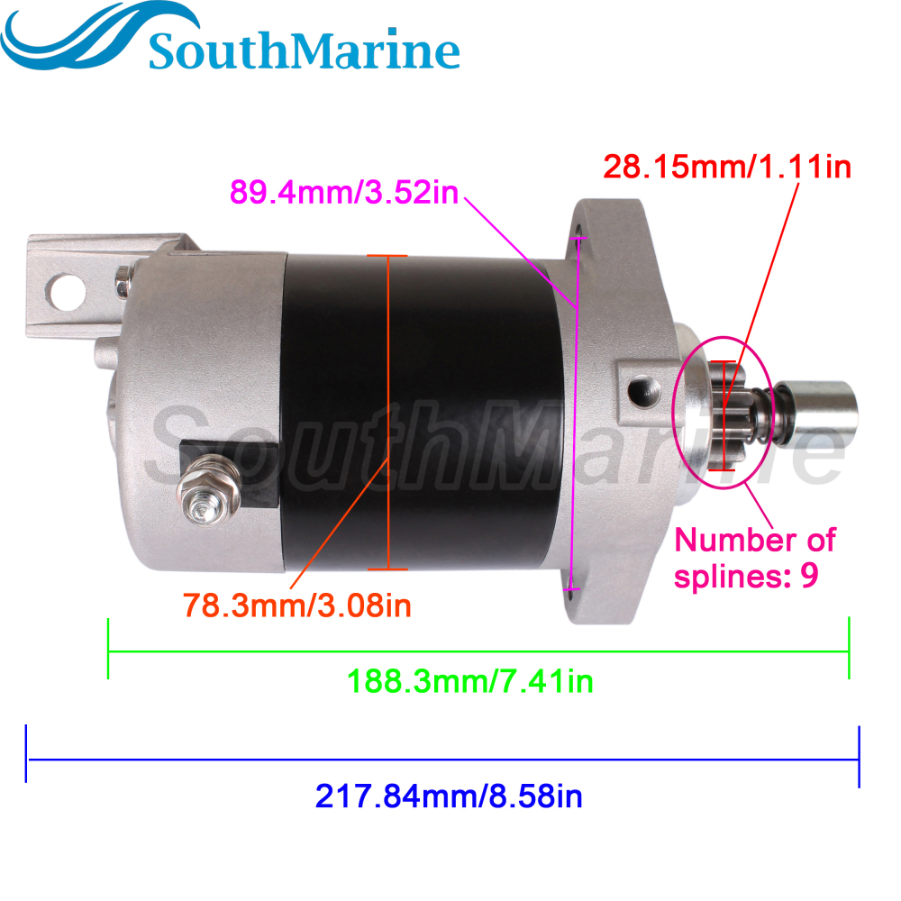 Boat Engine 31100-95310 31100-95600 31100-95601 Starter Motor for Suzuki 50HP 60HP 75HP 85HP fit Hitachi S114-407 S114-555