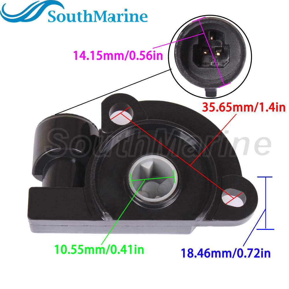 Boat Engine 803148 8M0230659 18-7757 Throttle Position Sensor for Mercury Mercruiser 350 357 383 6.2L/ 3855296 for Volvo Penta