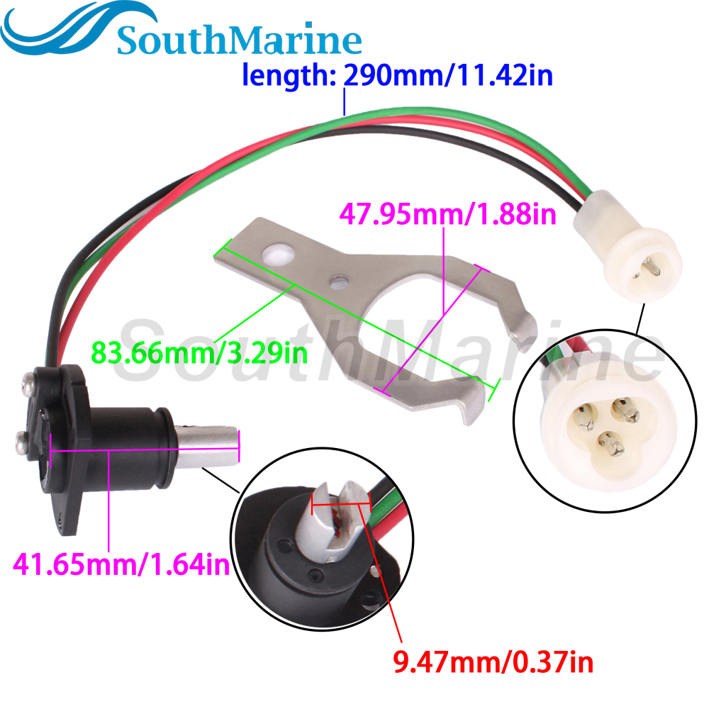 Boat Engine 22314183 873531 Trim Tilt Sender Sensor w/Bracket for Volvo Penta AD / DP / SX / EF / BY / LK / KAD / TAMD Series drives