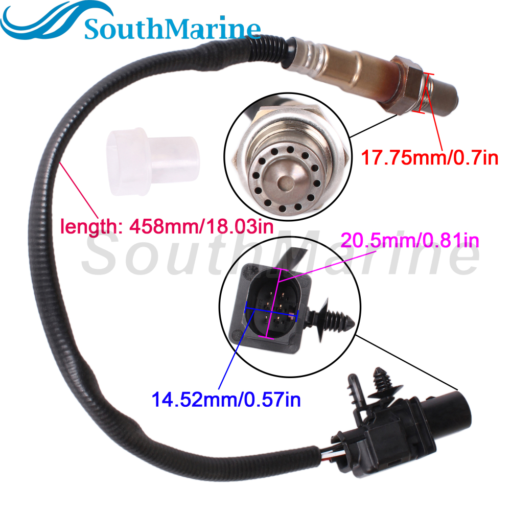Boat Engine 8M0142695 8M0095468 O2 Oxygen Sensor for Mercury Quicksilver 175HP 200HP 300HP 400HP 450HP 500HP 600HP V6 V8