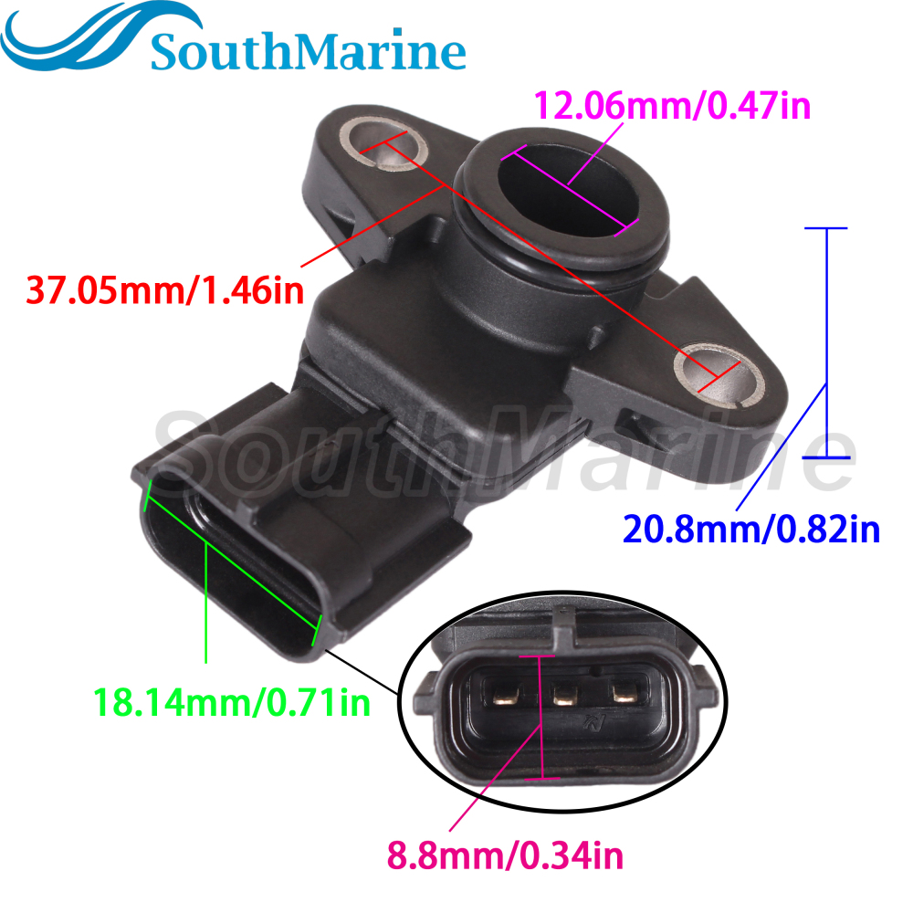 Boat Engine 63P-82380-00 MAP Mass AIR Pressure Sensor for Yamaha Outboard Motor 150HP LF150 F150