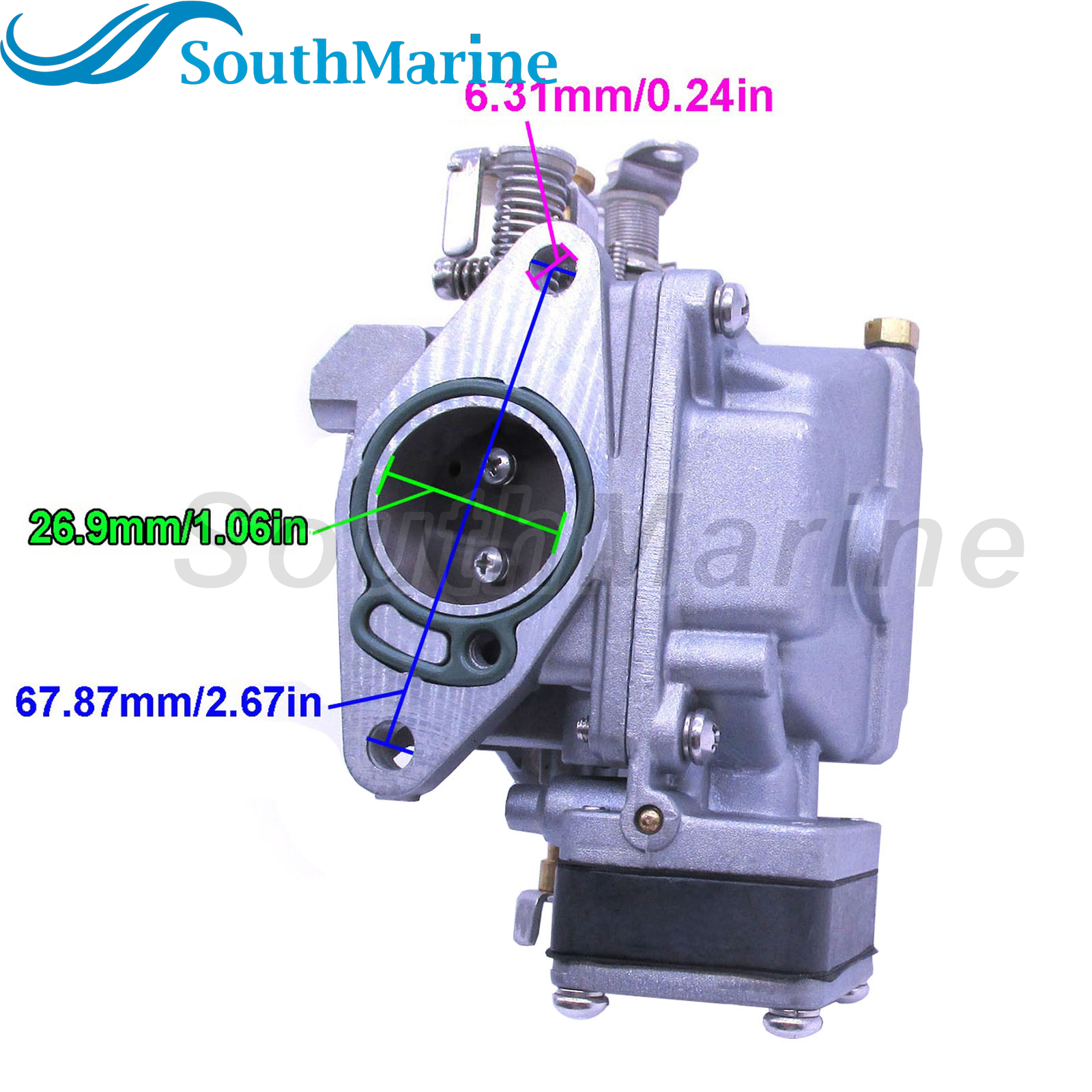 Boat Motor Carburetor Assy 3G2-03100-0/1/2/3 /4/5 3G2031000M 3G2031001M 3G2031002M /3M/4M/5M for Tohatsu & for Nissan 9.9HP-18HP M9.9D2 M15D2 M18E2