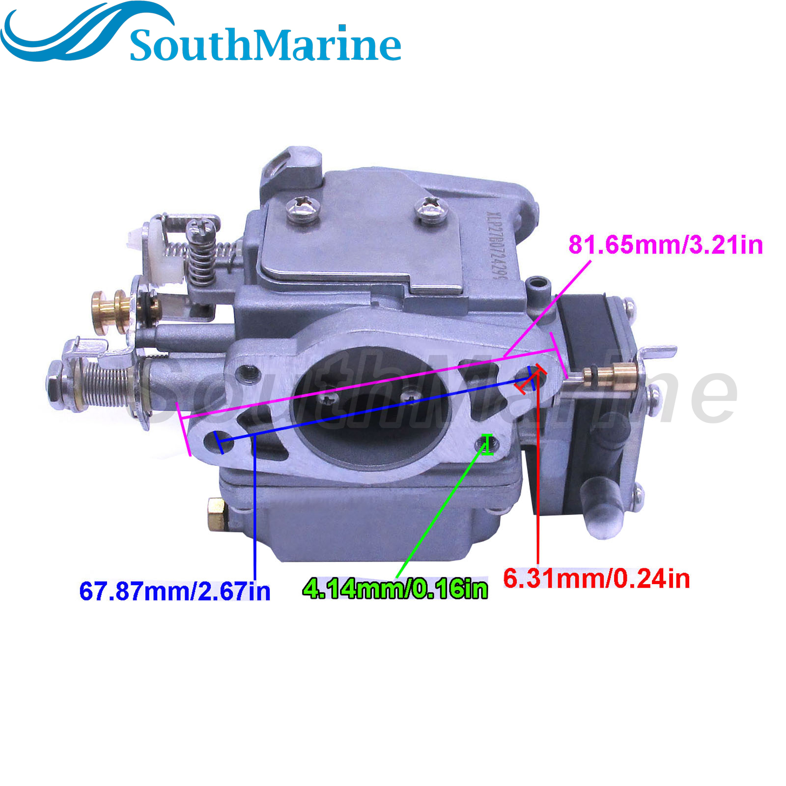 Boat Motor 3303-803687A1 3303-803687T01 Carburetor Assy for Mercury Marine 9.9HP 15HP 18HP 2-Stroke Outboard Engine