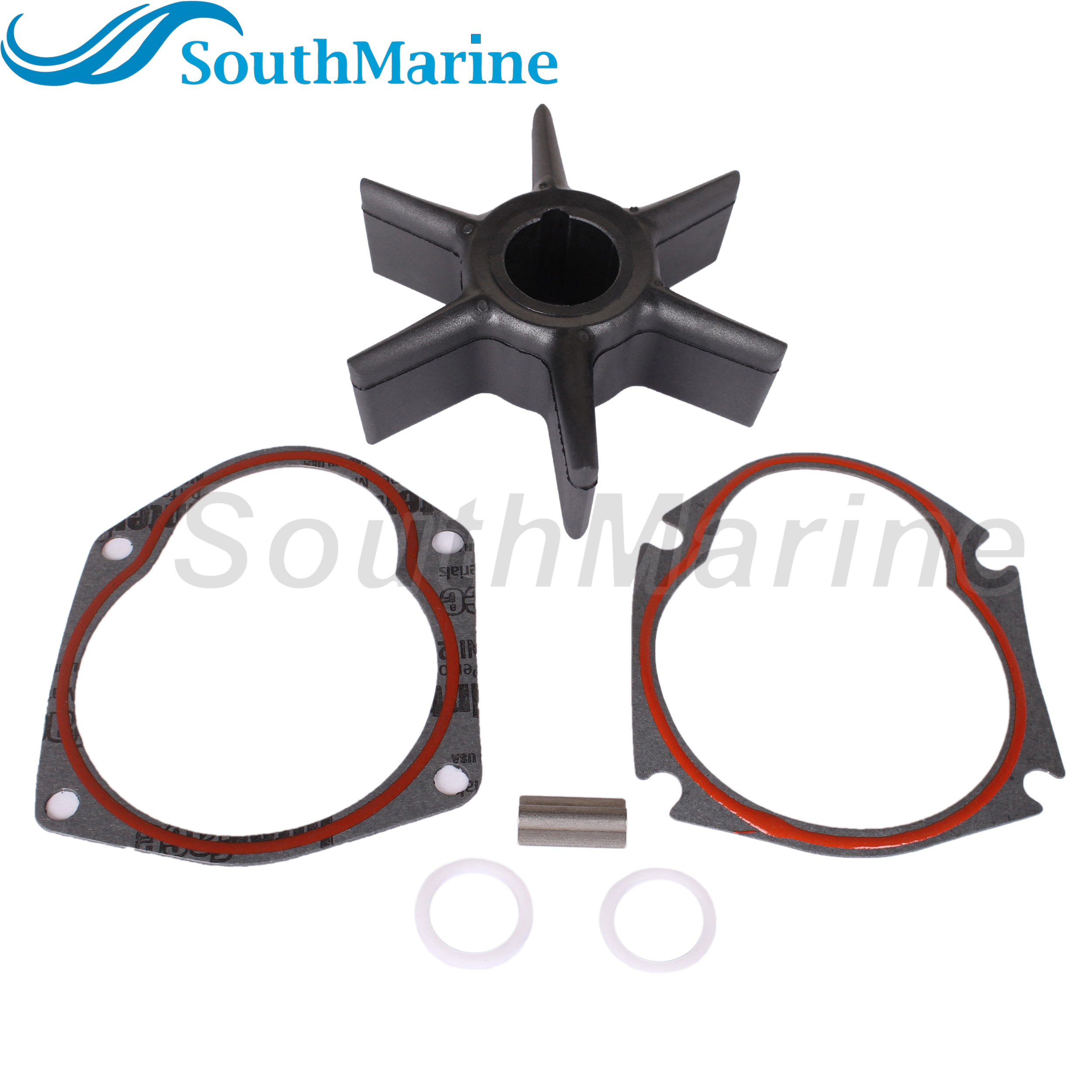 Outboard Engine 47-19453T 47-19453 18-8900 Water Pump Impeller Repair Kit with Key Gasket for Mercury Krysler Force 30HP-75HP