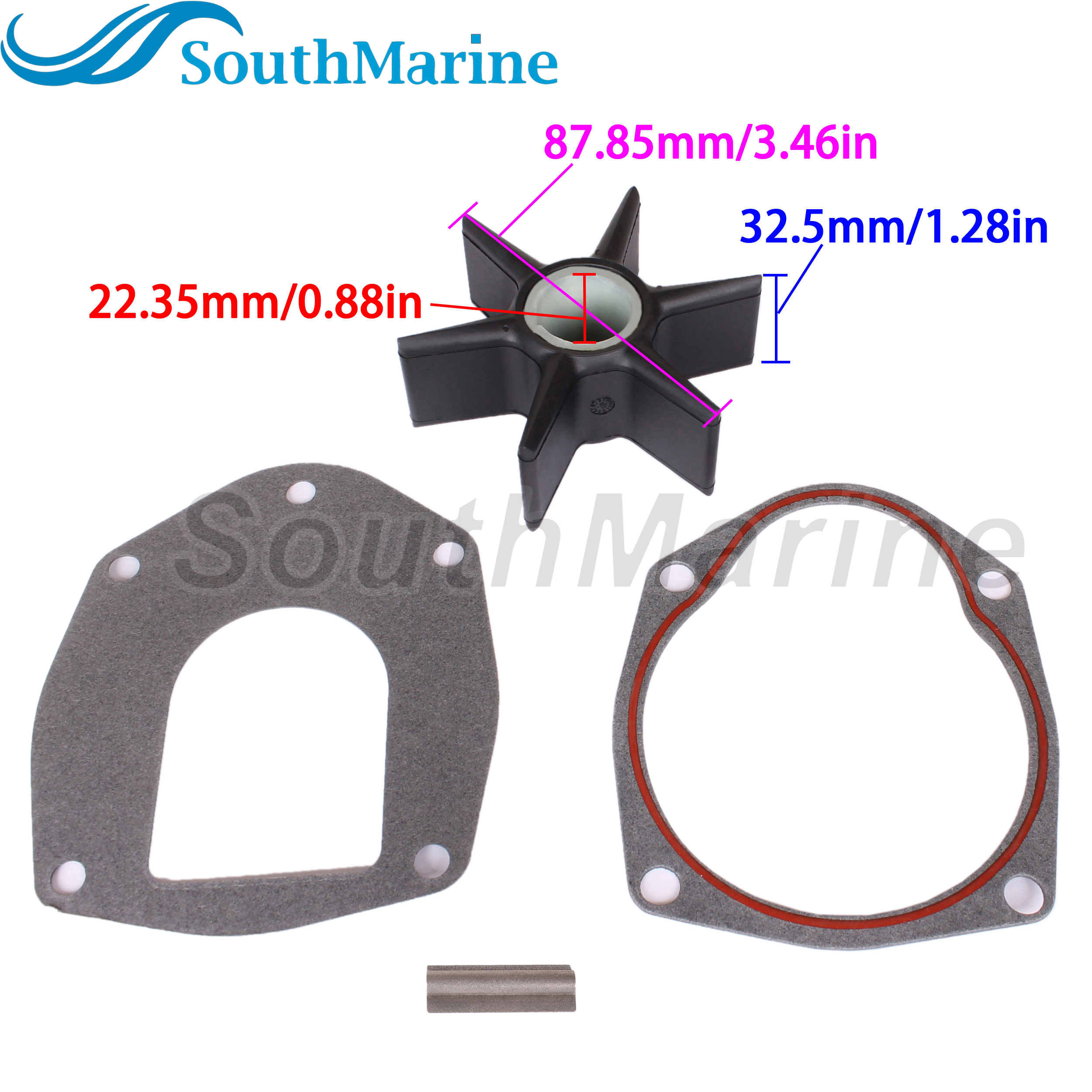 Boat Engine 47-43026T2 43026Q02 8M0025709 18-3056 Water Pump Impeller Repair Kit for  Mercury Mariner Force MerCruiser 30HP-300HP