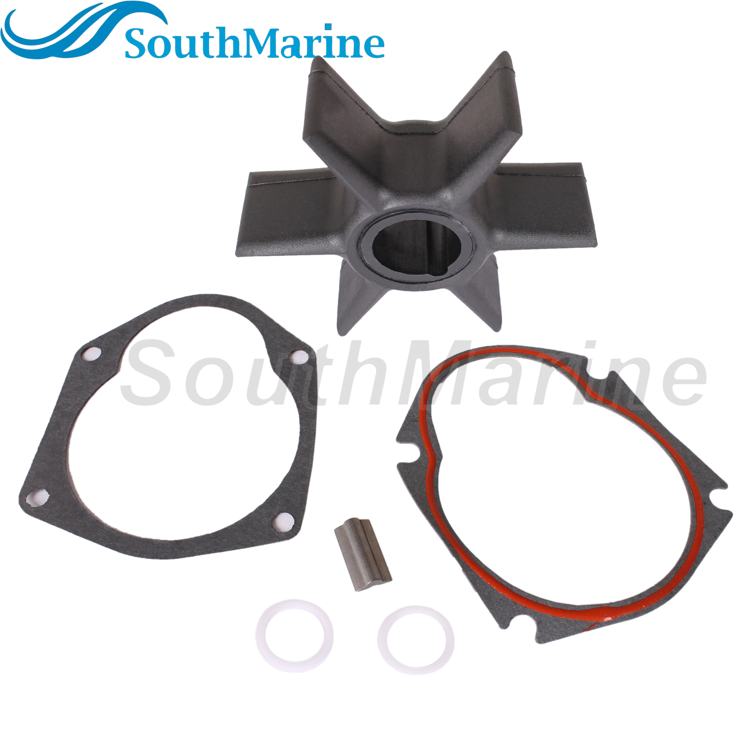 Outboard Engine 47-19453T 47-19453 18-8900 Water Pump Impeller Repair Kit with Key Gasket for Mercury Krysler Force 30HP-75HP