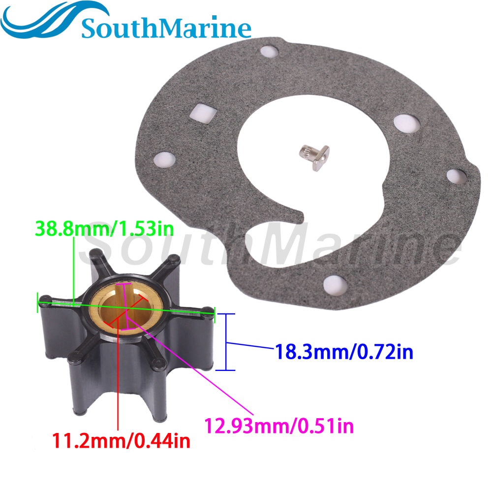 Boat Engine 387361 763735 777831 18-3090 Water Pump Impeller Repair Kit for Johnson Evinrude 1.2HP 2HP 4 HP 6HP 5.5HP 7.5HP