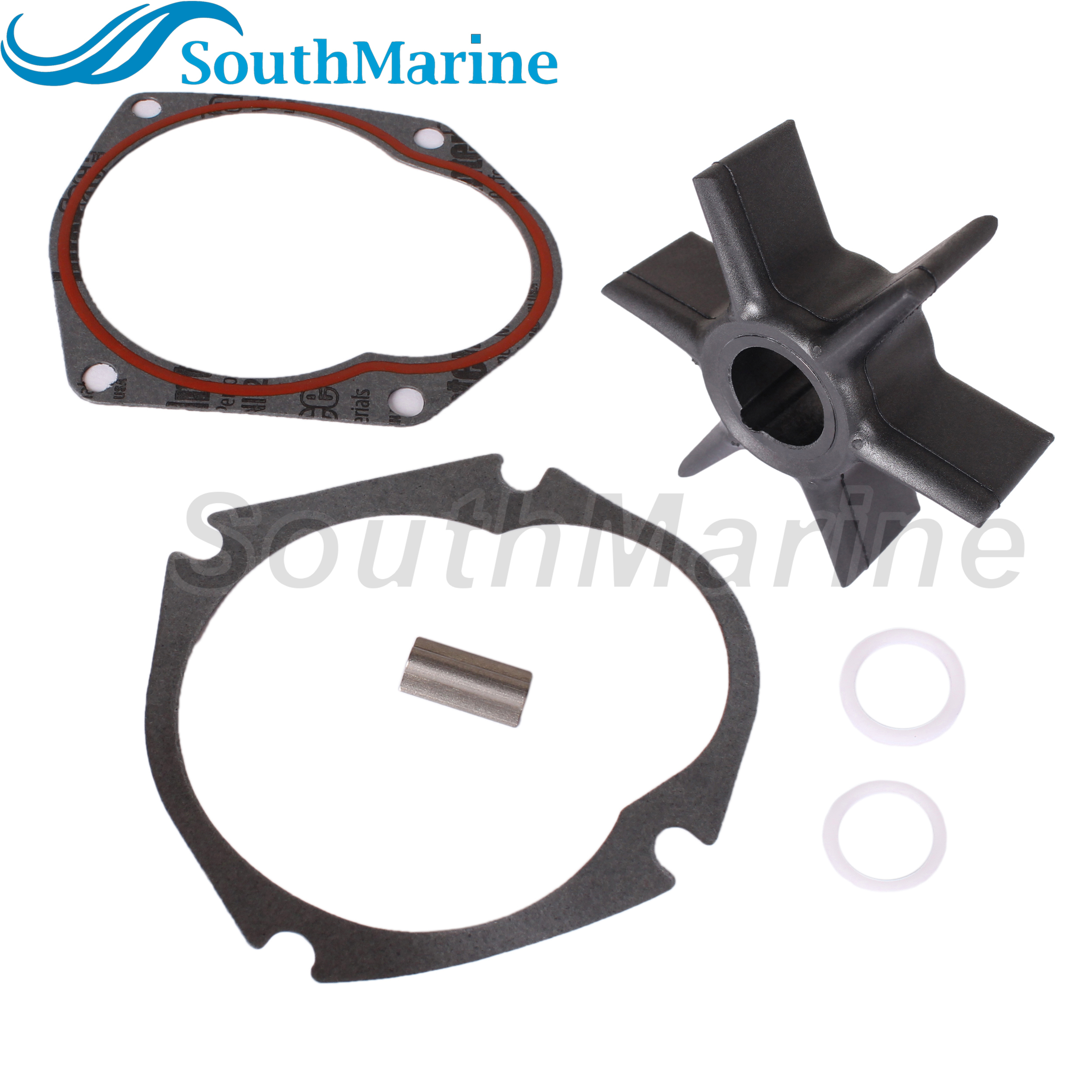 Outboard Engine 47-19453T 47-19453 18-8900 Water Pump Impeller Repair Kit with Key Gasket for Mercury Krysler Force 30HP-75HP