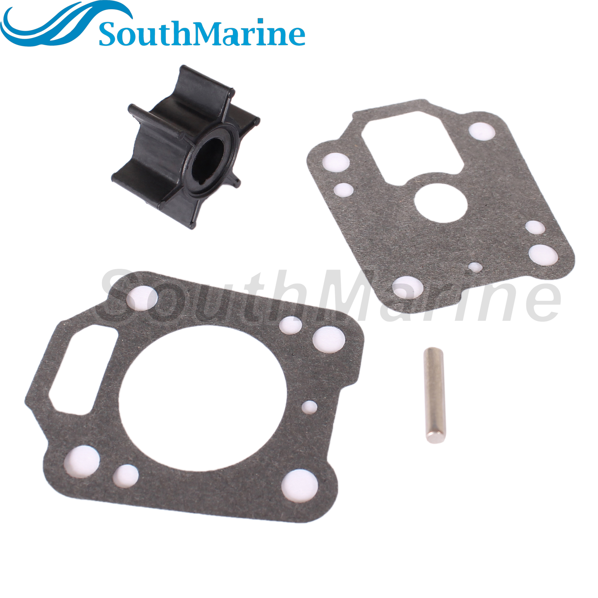 Boat Engine 369-65021-1 18-3098 Water Pump Impeller Repair Kit with Key Gasket for Tohatsu Nissan 4-6HP/ 47-16154-3 for Mercury