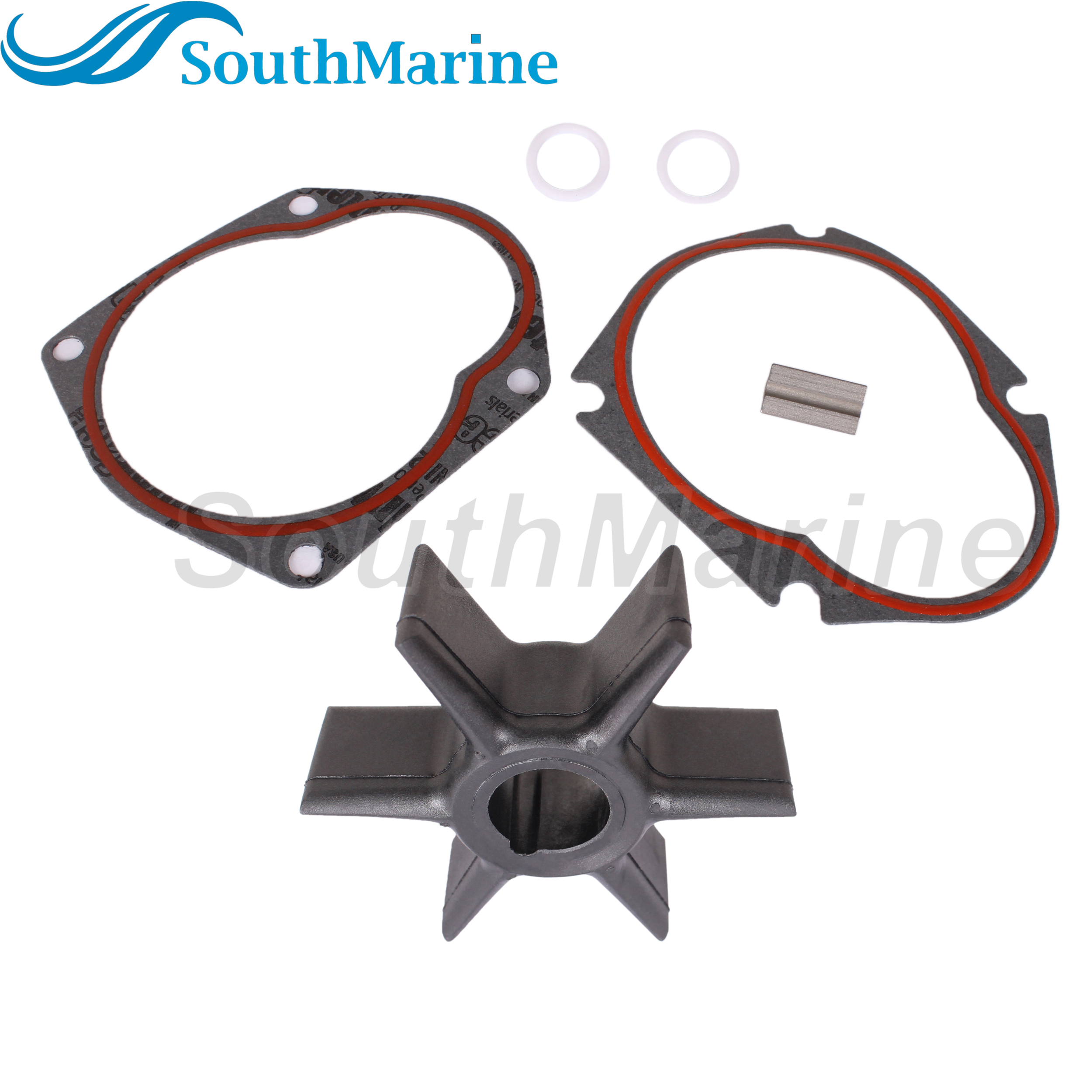 Outboard Engine 47-19453T 47-19453 18-8900 Water Pump Impeller Repair Kit with Key Gasket for Mercury Krysler Force 30HP-75HP