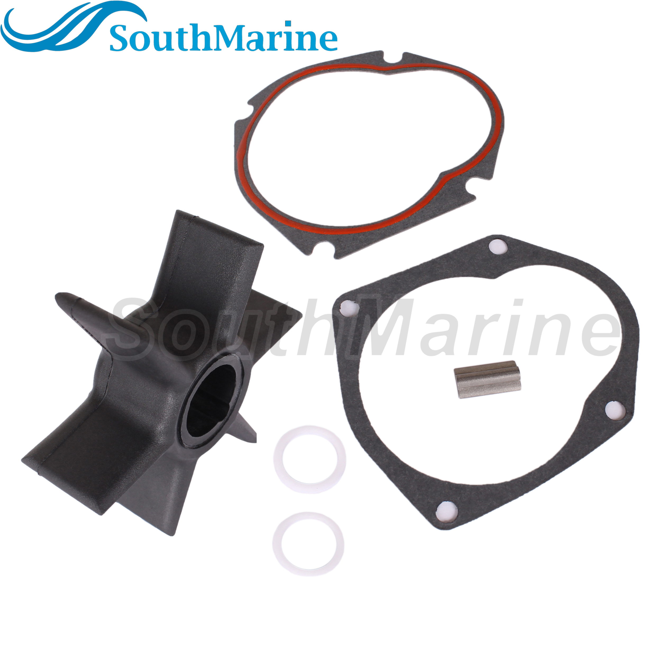 Outboard Engine 47-19453T 47-19453 18-8900 Water Pump Impeller Repair Kit with Key Gasket for Mercury Krysler Force 30HP-75HP