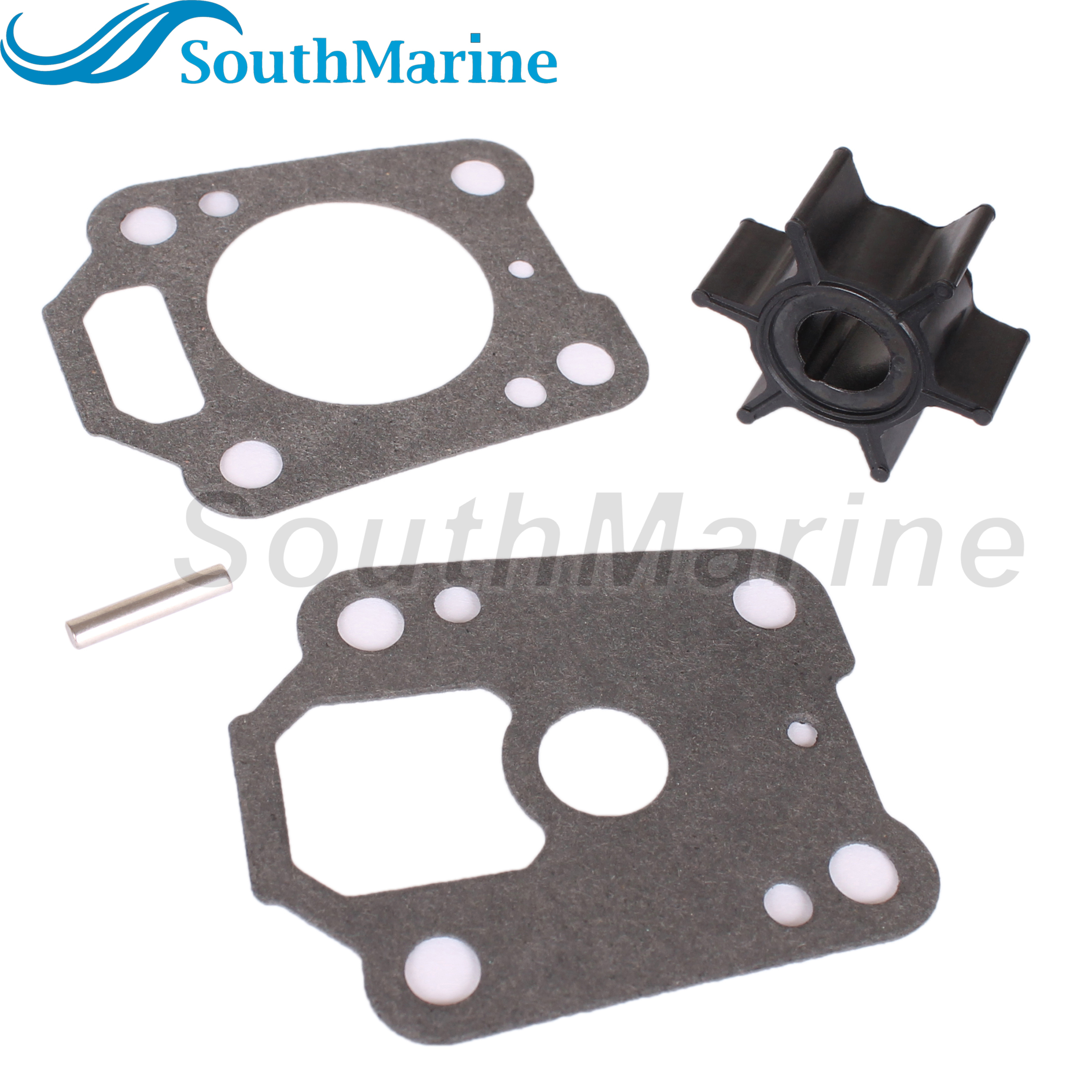 Boat Engine 369-65021-1 18-3098 Water Pump Impeller Repair Kit with Key Gasket for Tohatsu Nissan 4-6HP/ 47-16154-3 for Mercury